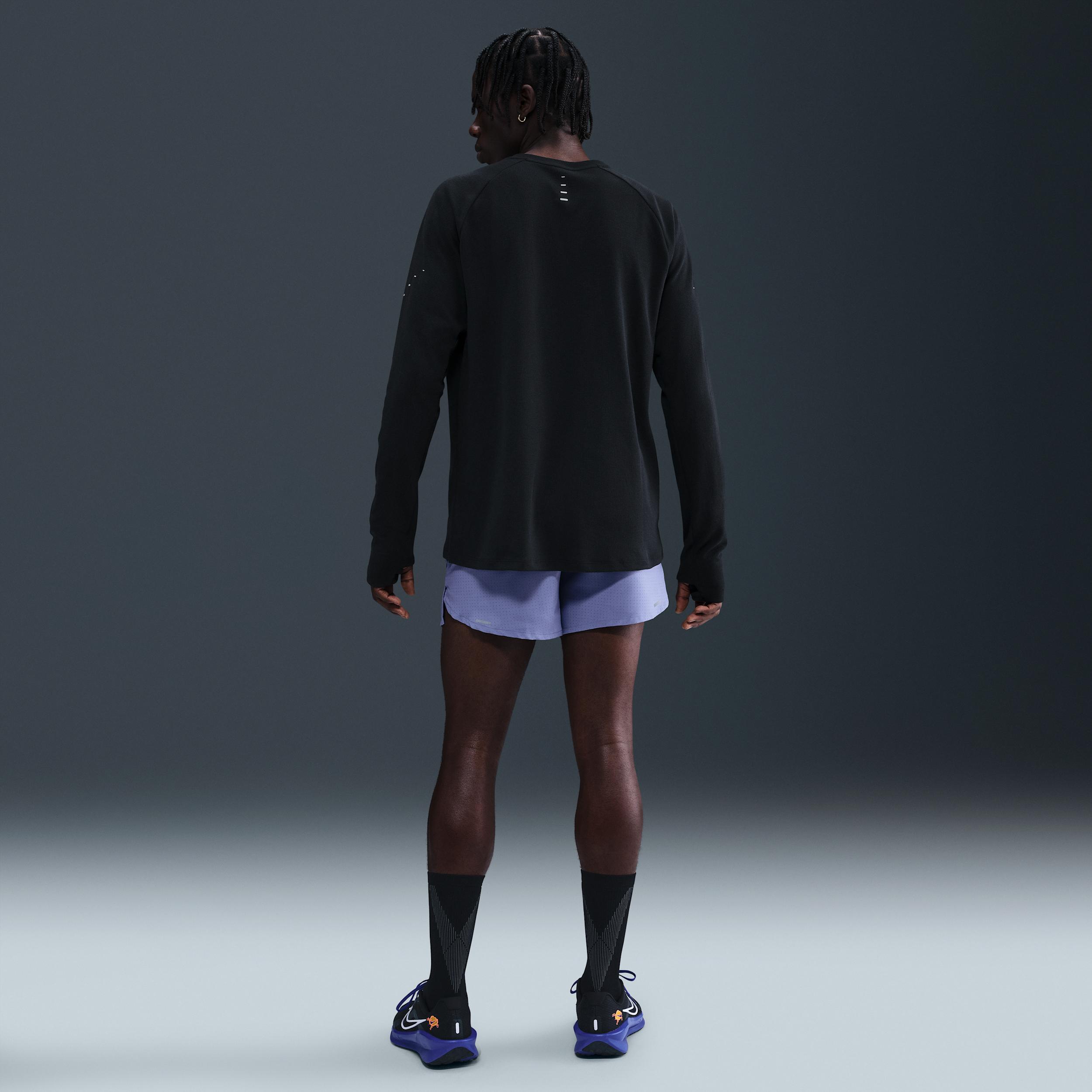 Nike Mens Stride Dri-FIT Running Waffle Crew | HV2705-010 Product Image