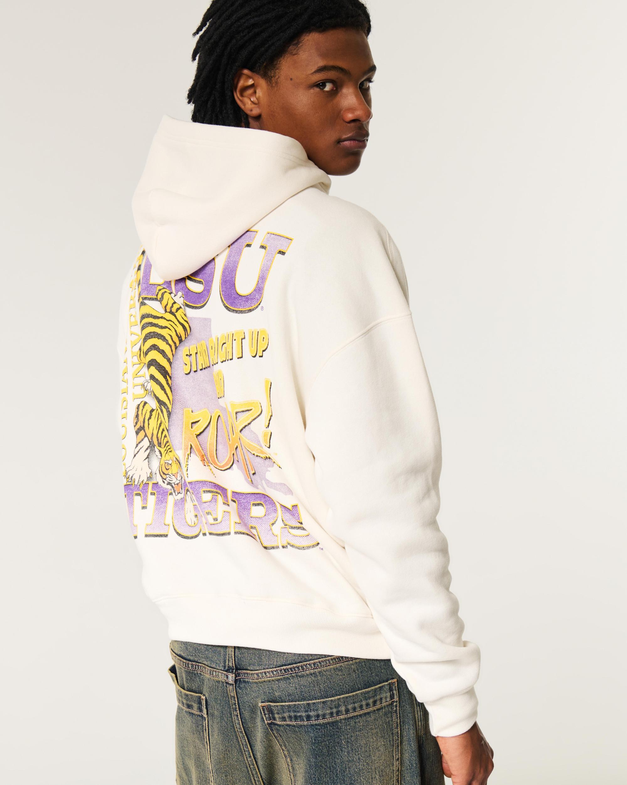 Boxy UConn Graphic Hoodie Product Image
