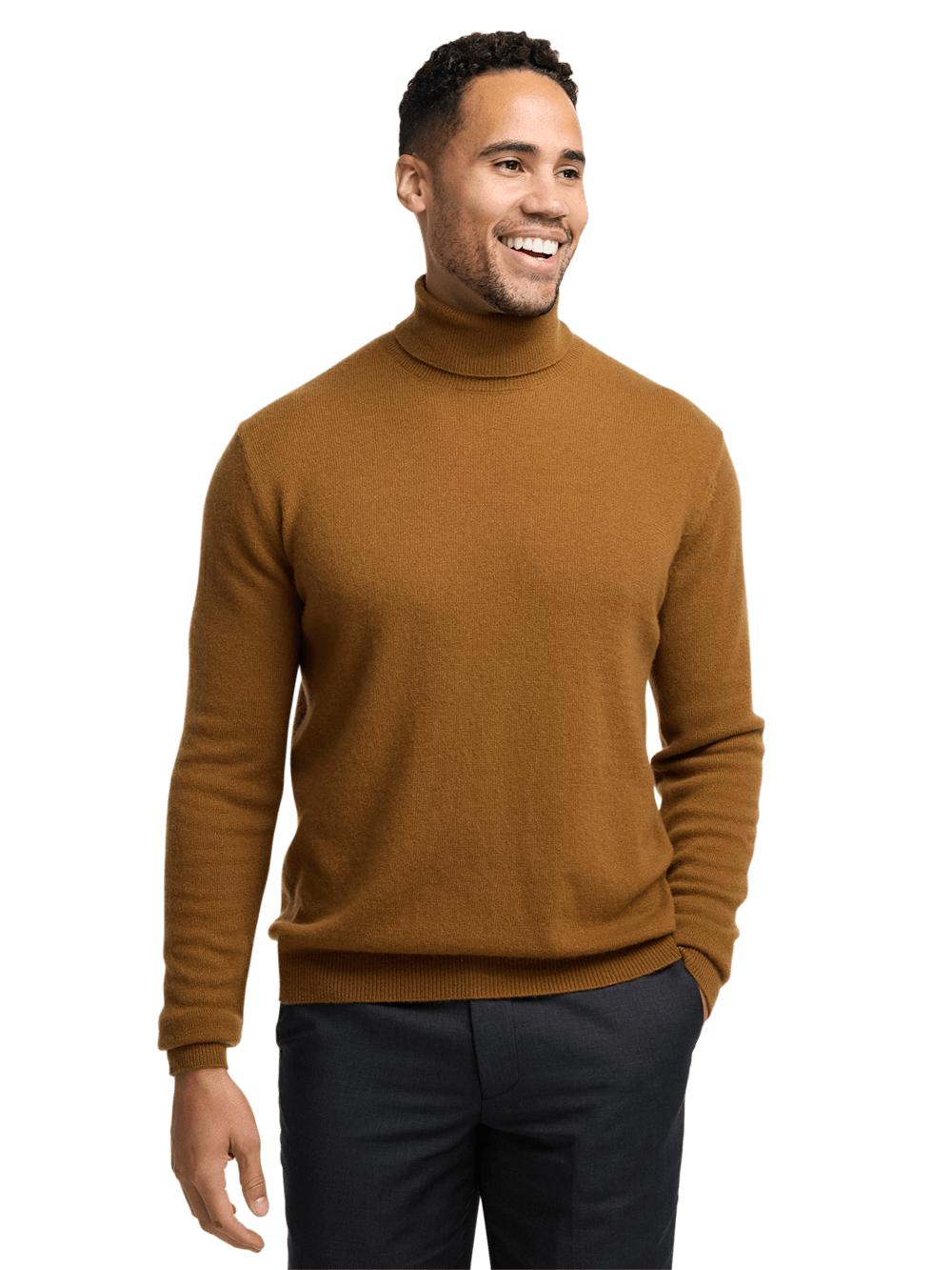 Cashmere Turtleneck Sweater - Brown Product Image