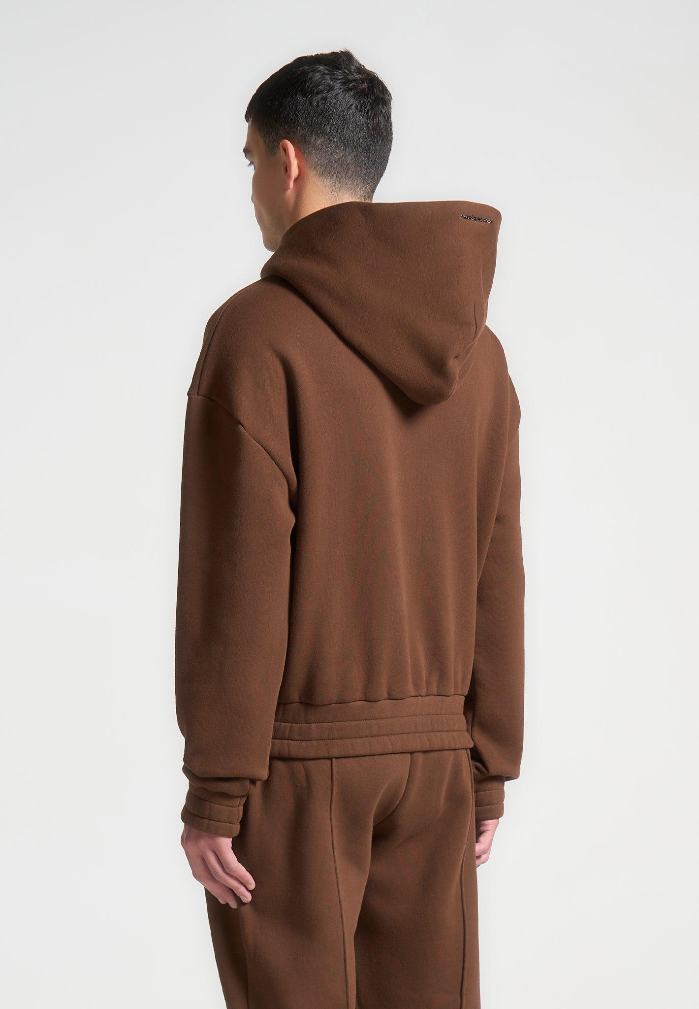 Gérard - Cropped Hoodie - Brown Male Product Image