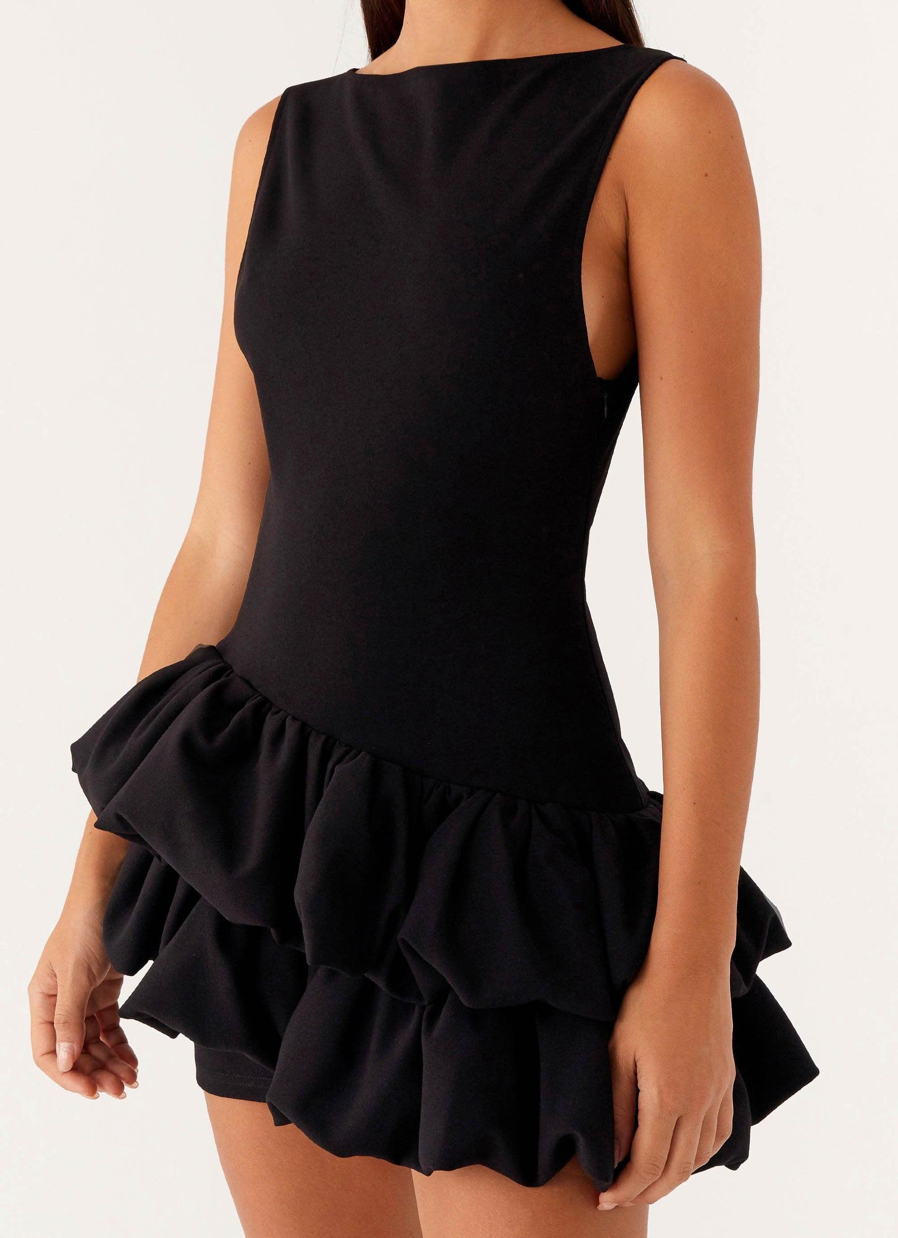 Break Free Mini Dress - Black Product Image