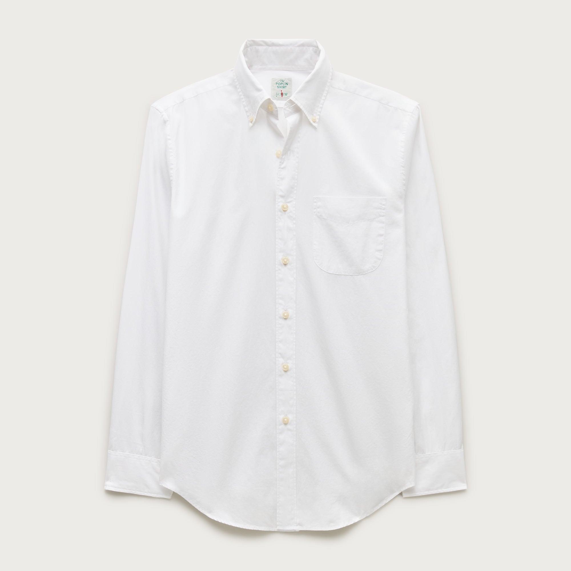 Poplin shirt with button-down collar Product Image