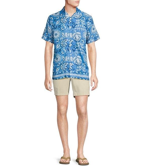 Cremieux Blue Label Mixed Floral Print Short Sleeve Woven Camp Shirt Product Image