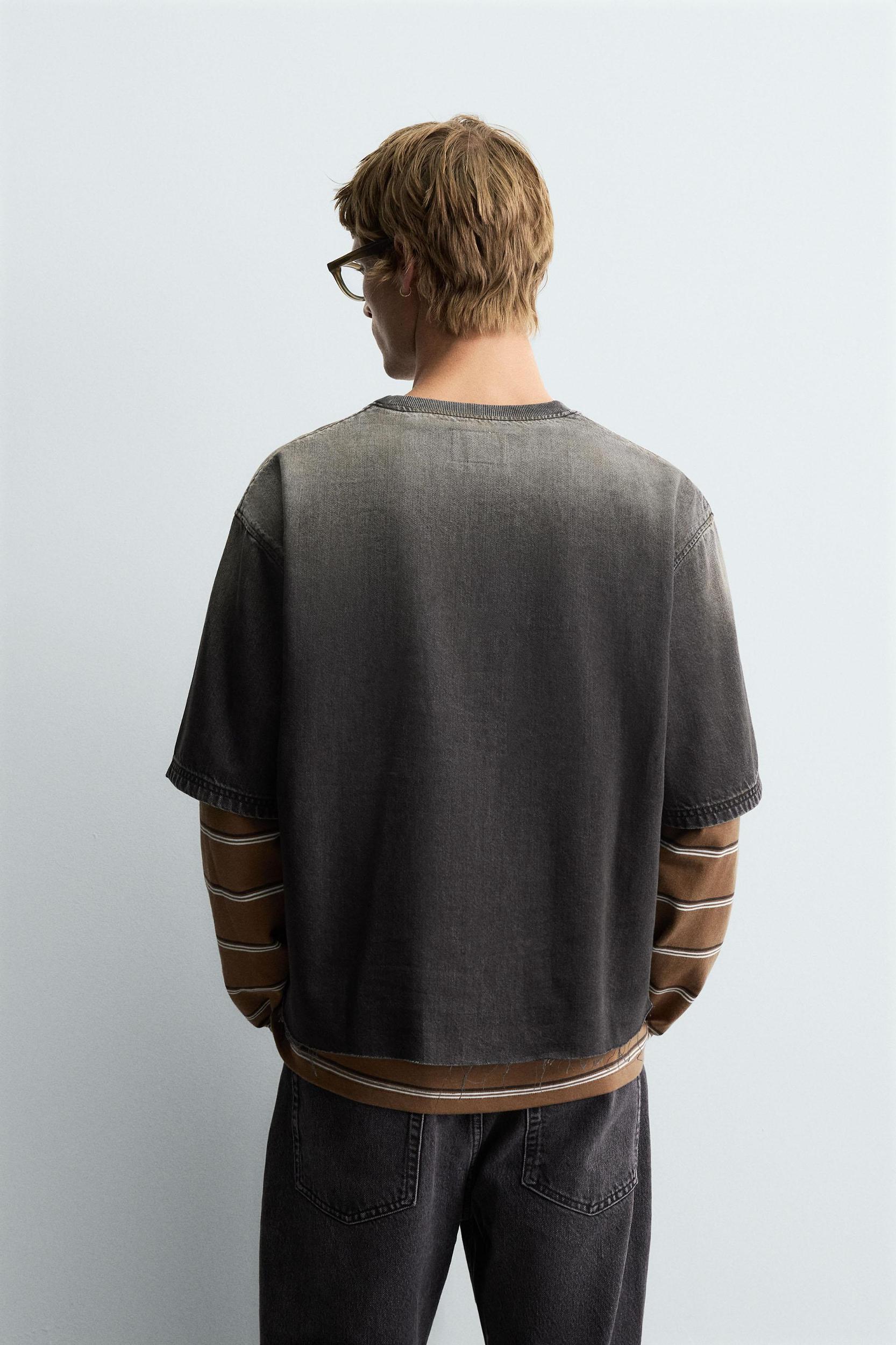 WASHED DENIM T-SHIRT Product Image