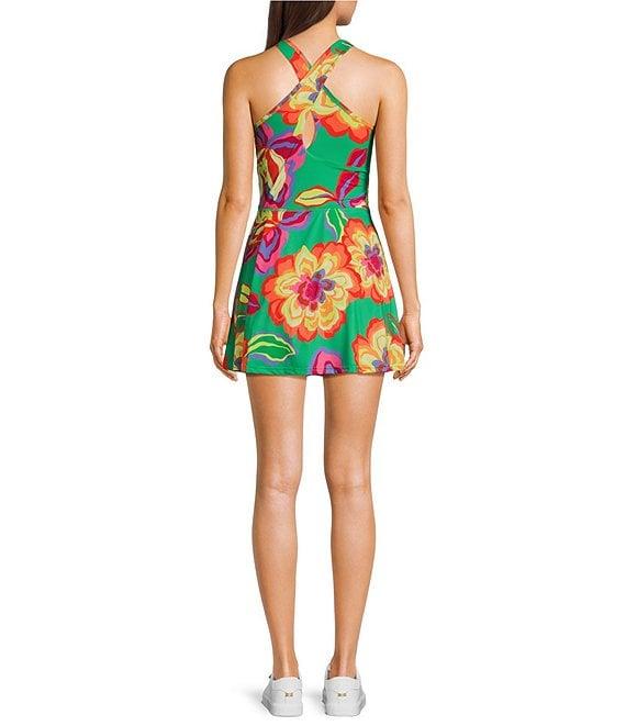 GB Printed Floral Print Pull-On Mini Tennis Dress Product Image