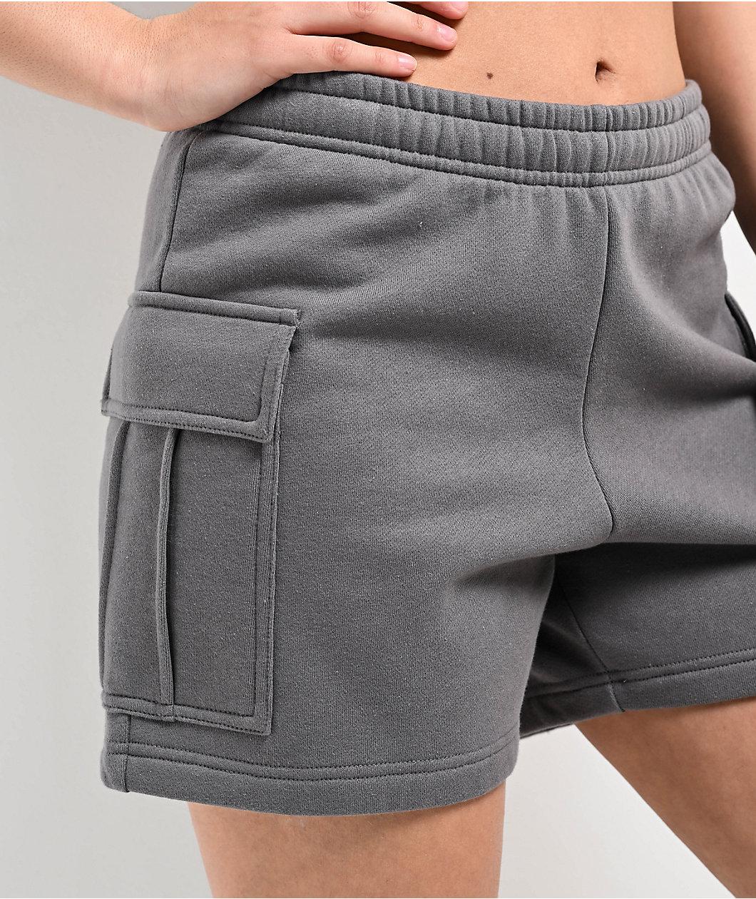 Ninth Hall Fundamentals Ramsey Grey Cargo Sweat Shorts Product Image
