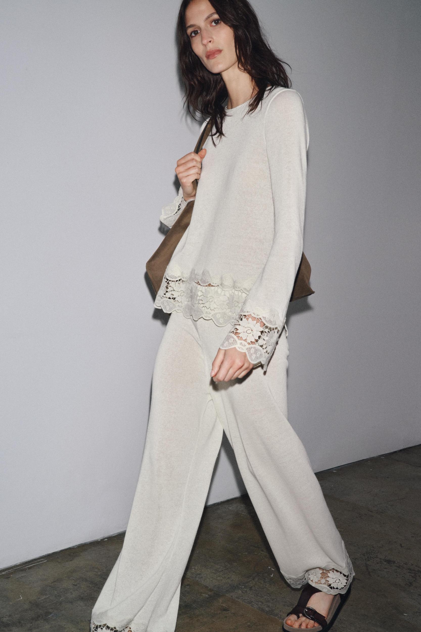 GUIPURE COMBINATION PANTS Product Image