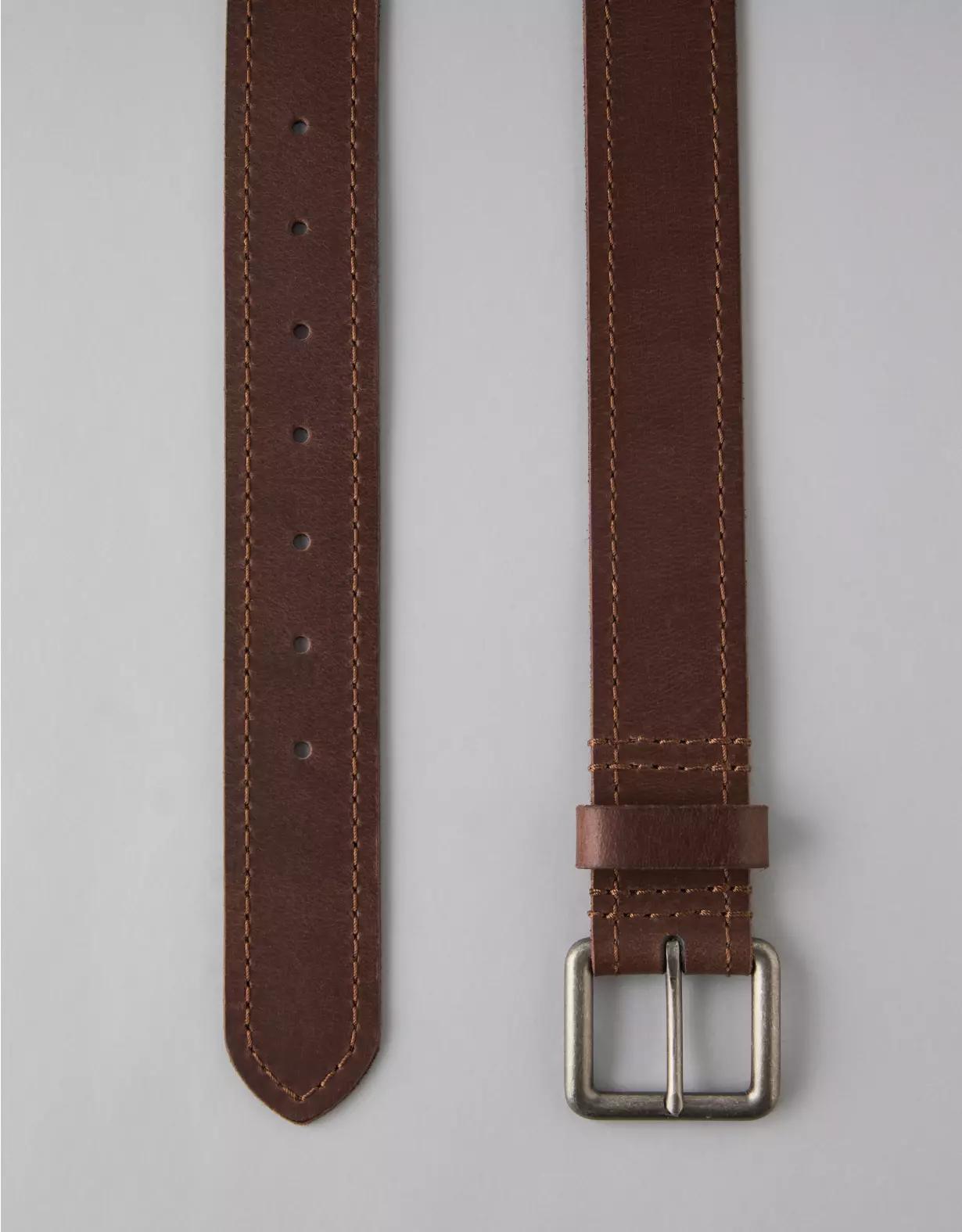 AE Tonal Stitched Leather Belt Product Image
