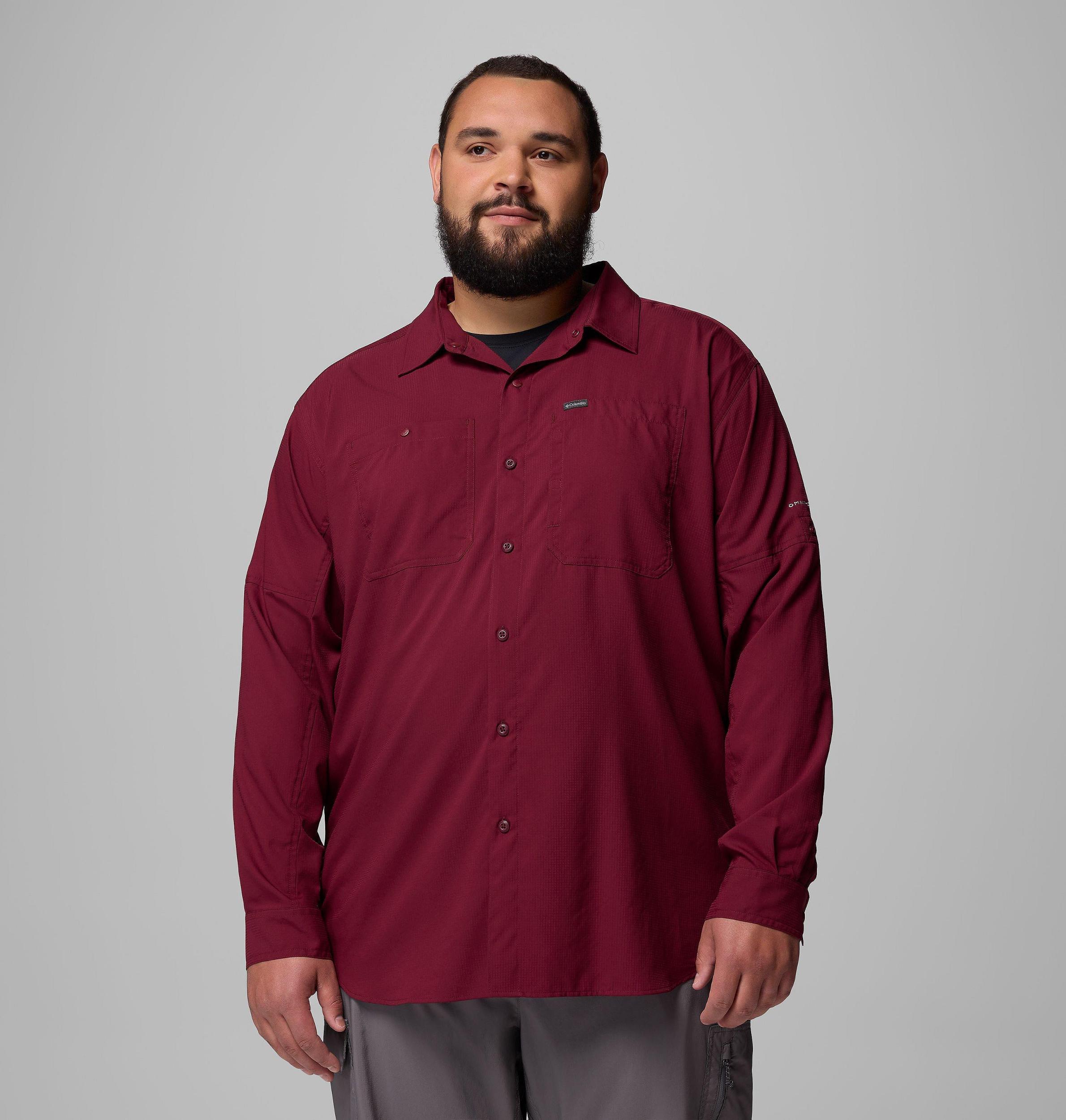 Columbia Mens Silver Ridge Utility Lite Long Sleeve Shirt - Big- Product Image