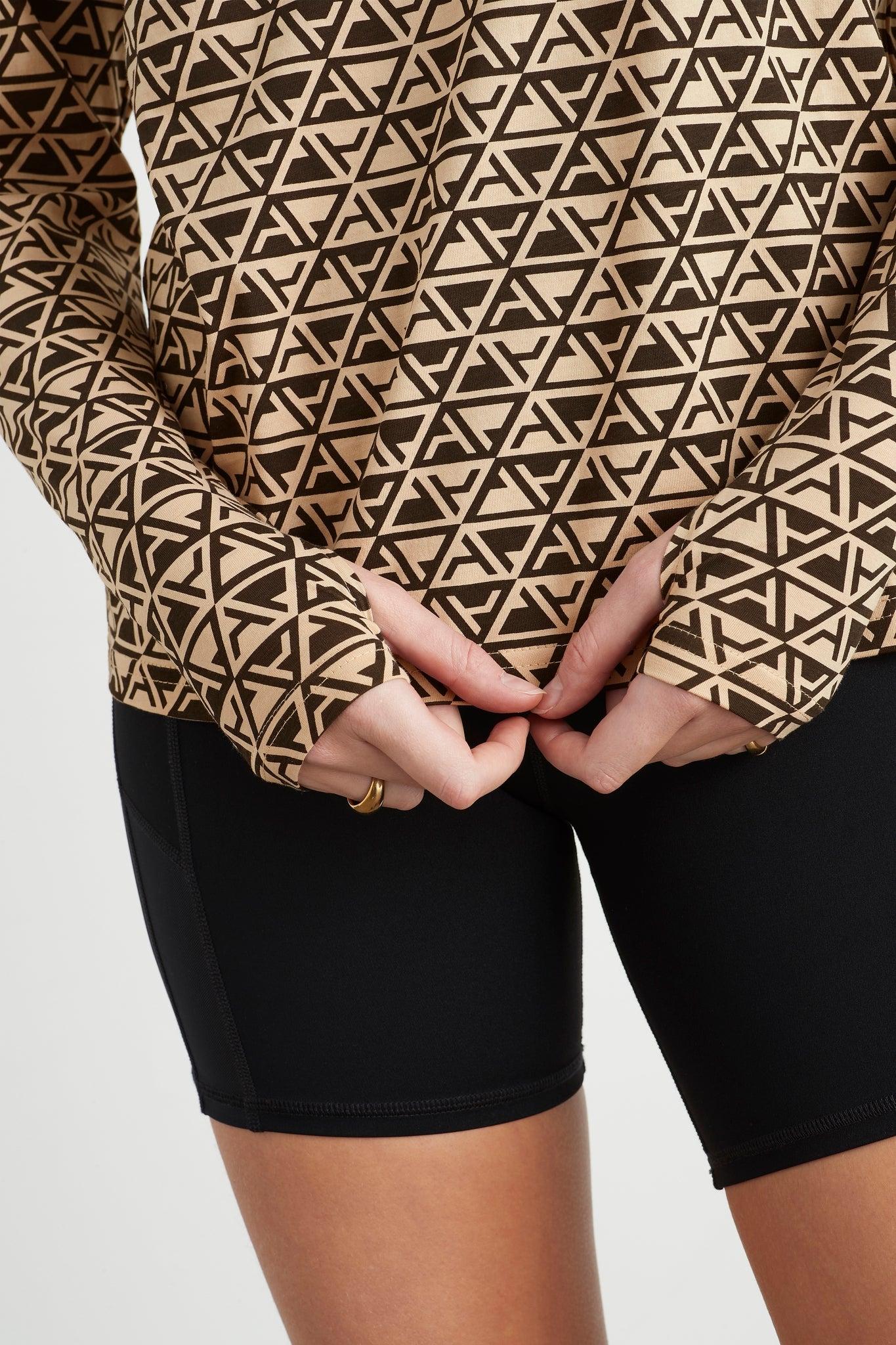 Geo Print Long Sleeve T-Shirt 127 Product Image