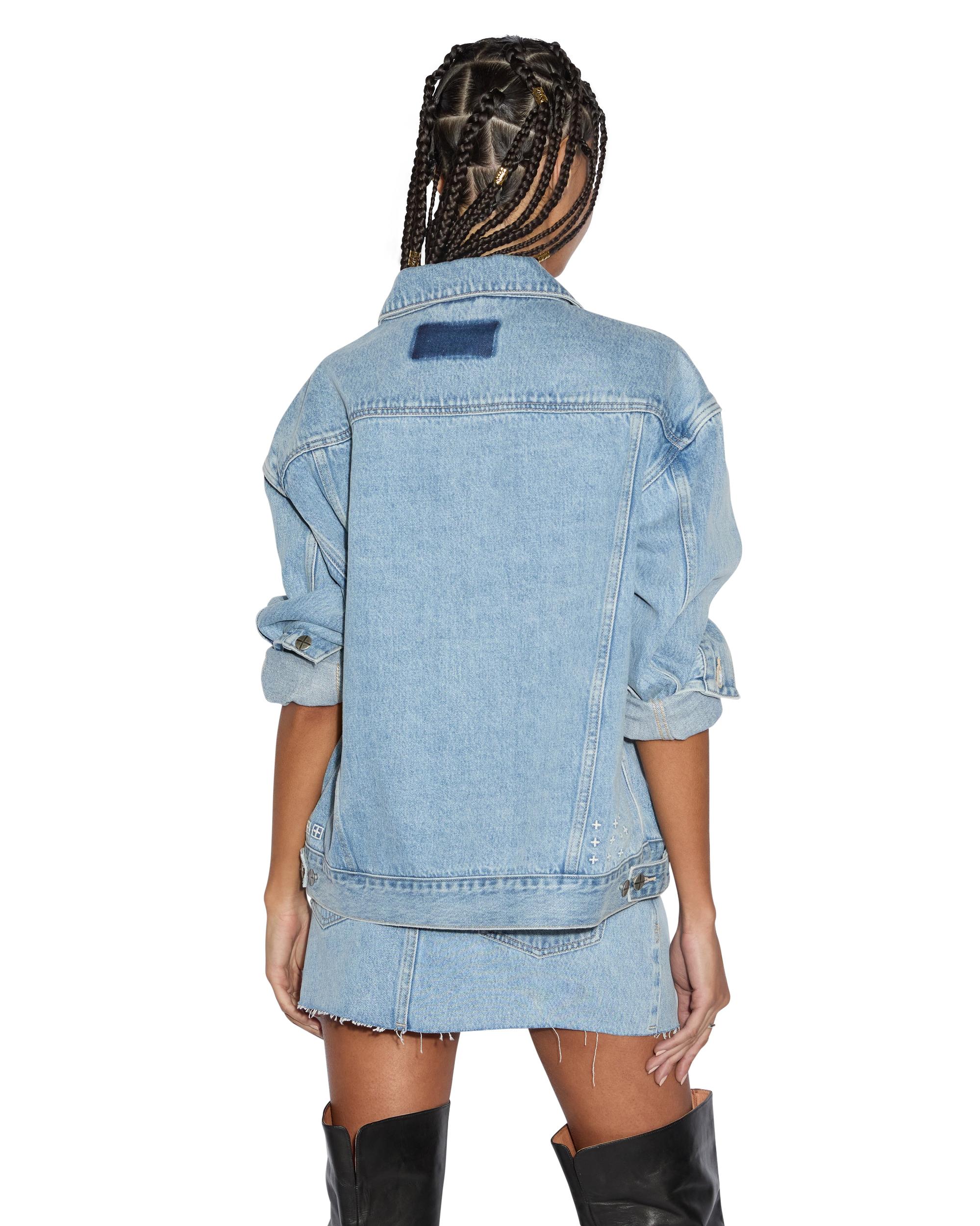 OVERSIZED JACKET TORN UP Female Product Image