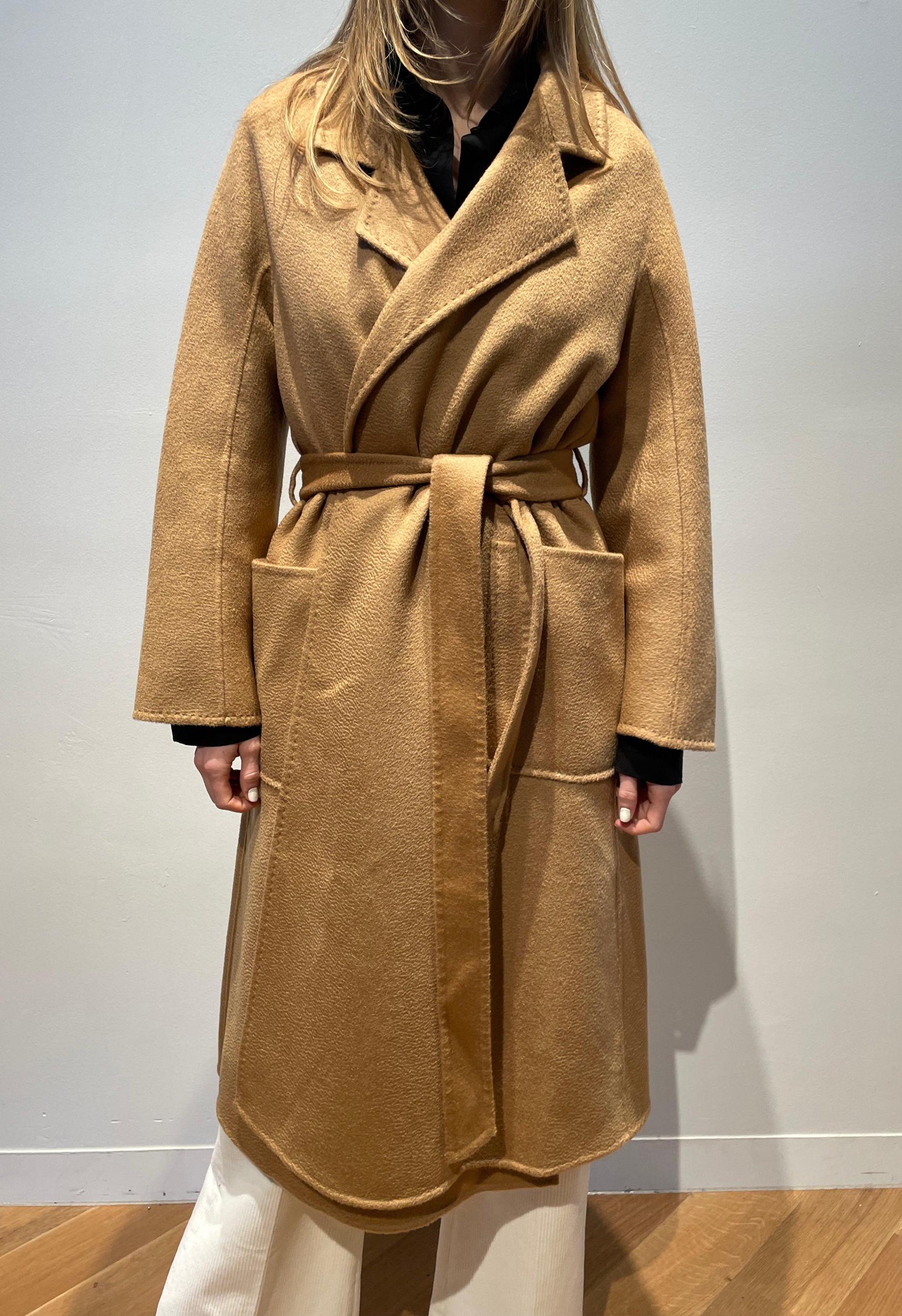 Cashmere Dandelion Camel Coat Product Image