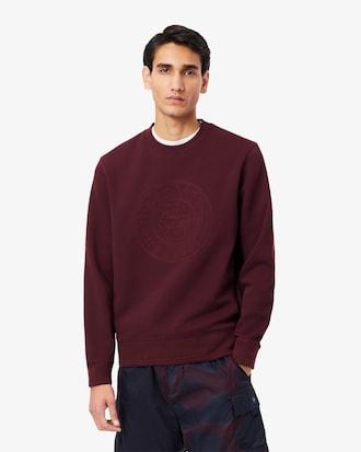 Men's Embossed Logo Piqué Sweatshirt Product Image