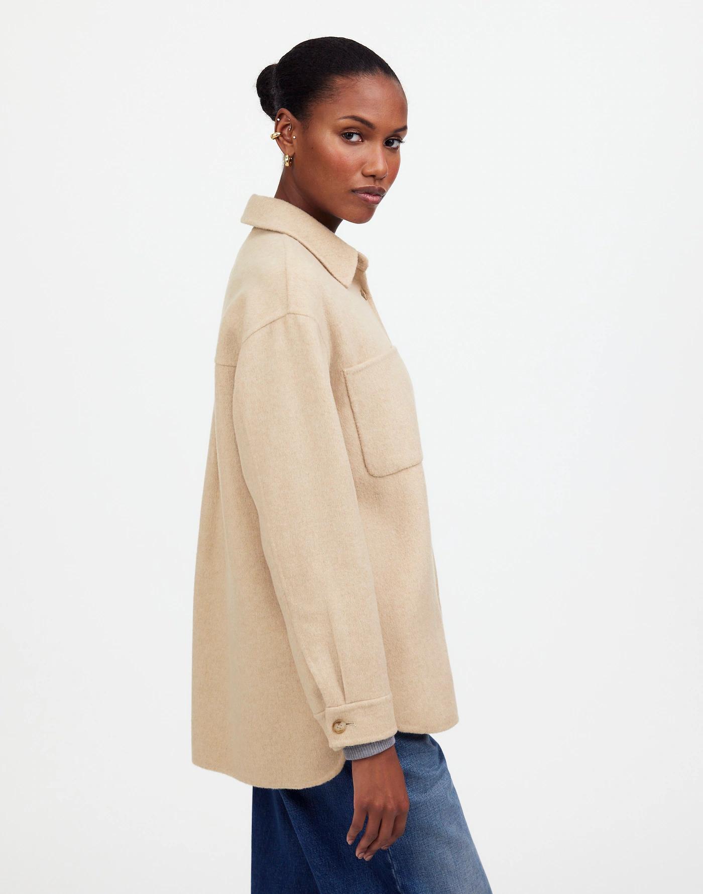Double-Faced Long Shirt-Jacket Product Image