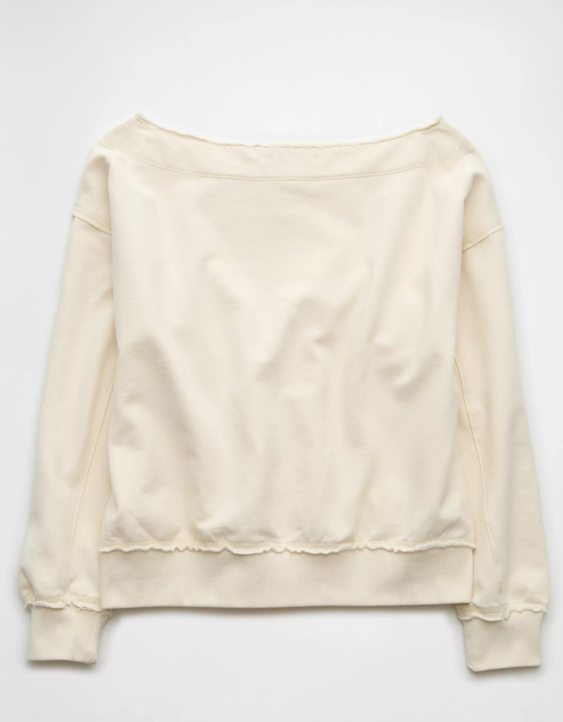 AE Off The Shoulder Sweatshirt Product Image