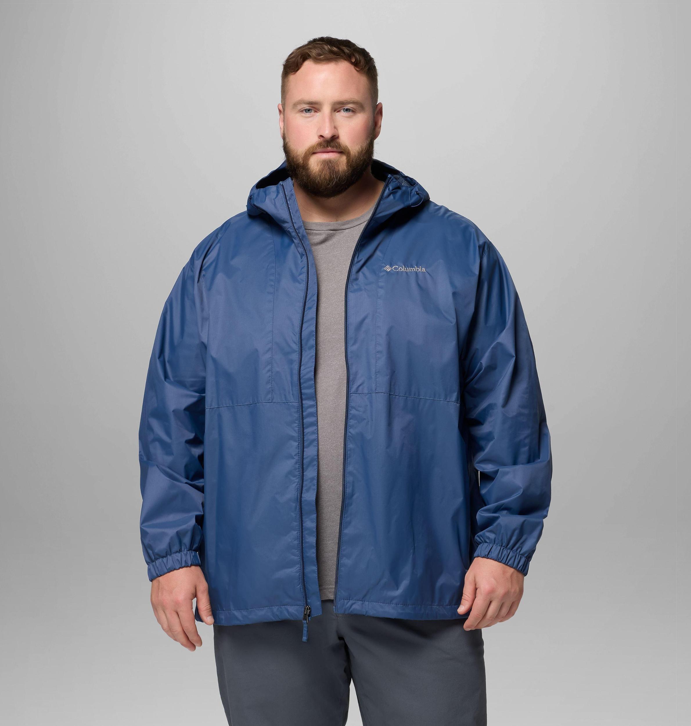 Columbia Mens Glenbrook Bend Rain Jacket - Big- Product Image