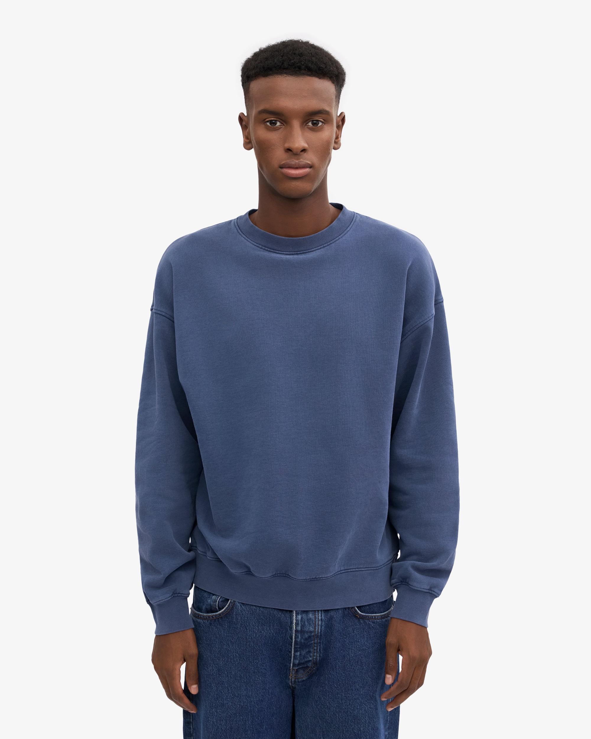 Organic Oversized Crew - Neptune Blue Product Image