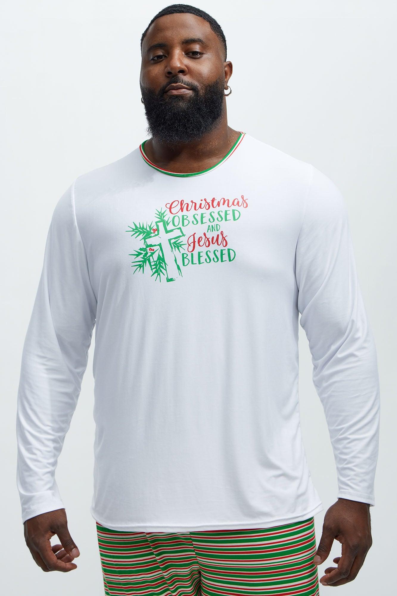 Reason For The Season Holiday PJ Set - White/combo Product Image