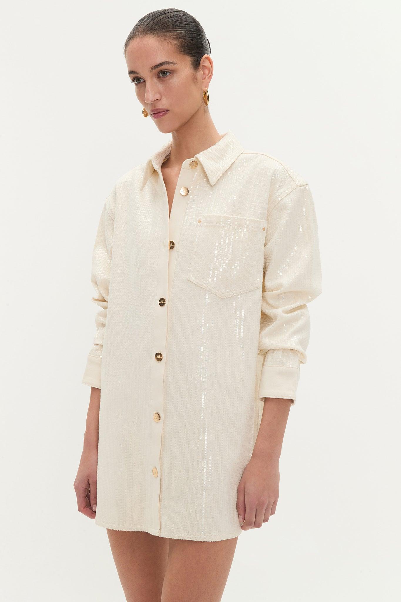 Reflect Denim Shirt Dress Product Image