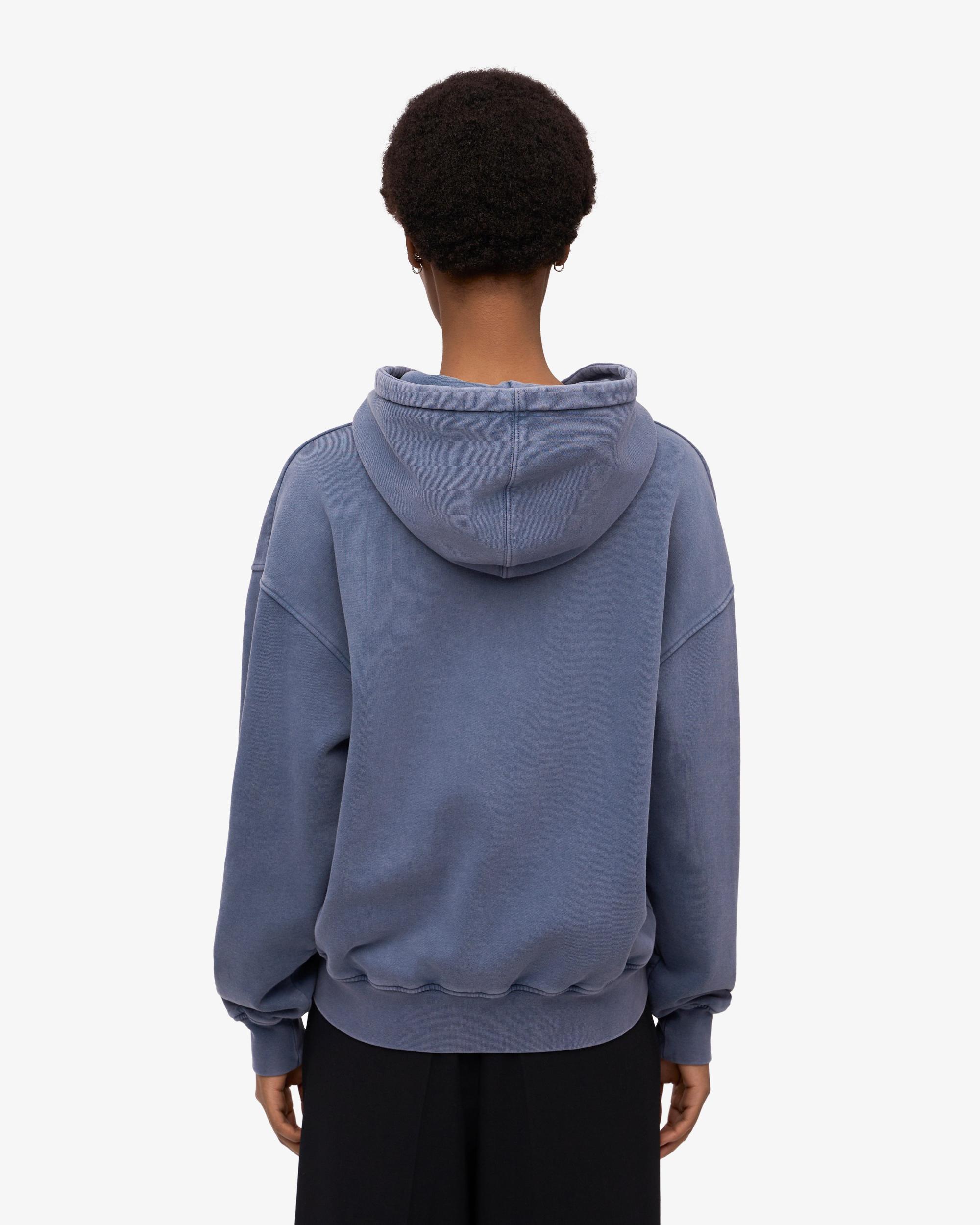 Organic Oversized Zip Hood - Neptune Blue Product Image
