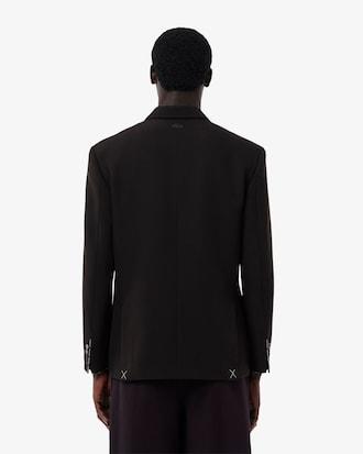 Runway Double Breasted Wool Twill Blazer Product Image