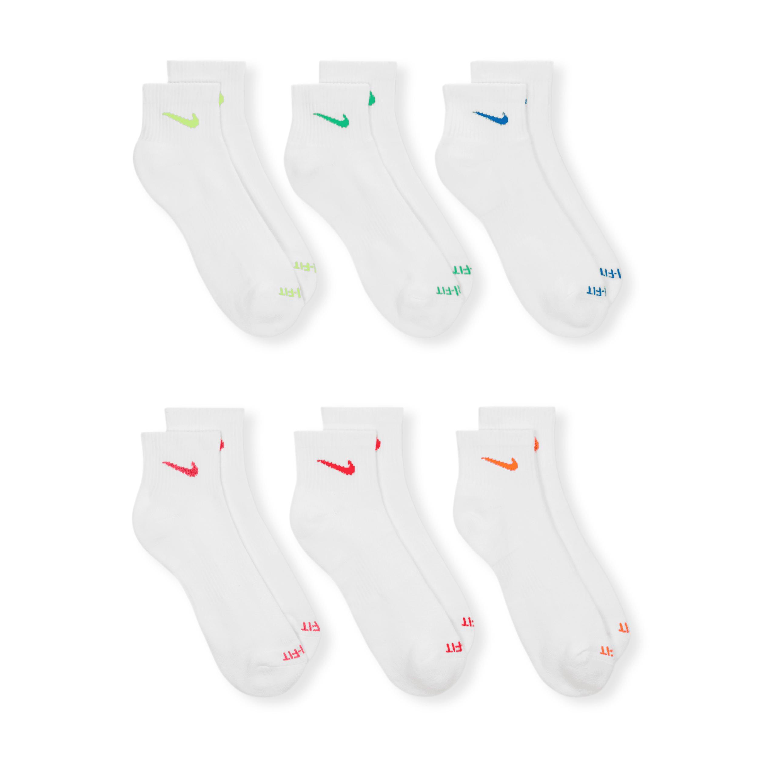 Nike Mens Everyday Plus Cushioned Training Ankle Socks (6 Pairs) | SX6899-968 Product Image