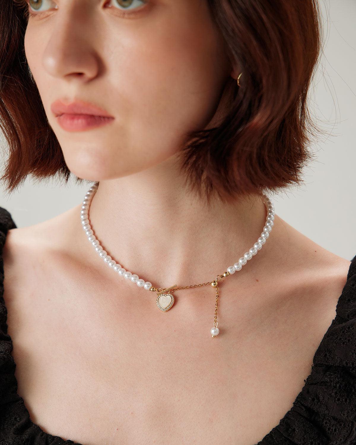 Alloy Pearl Necklace Product Image