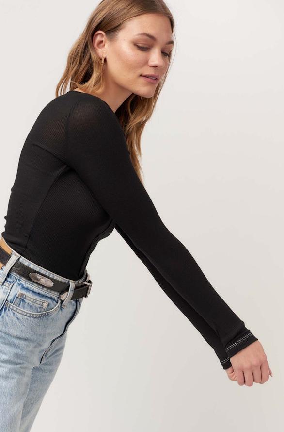 Yoko Seamed Boatneck Top Product Image