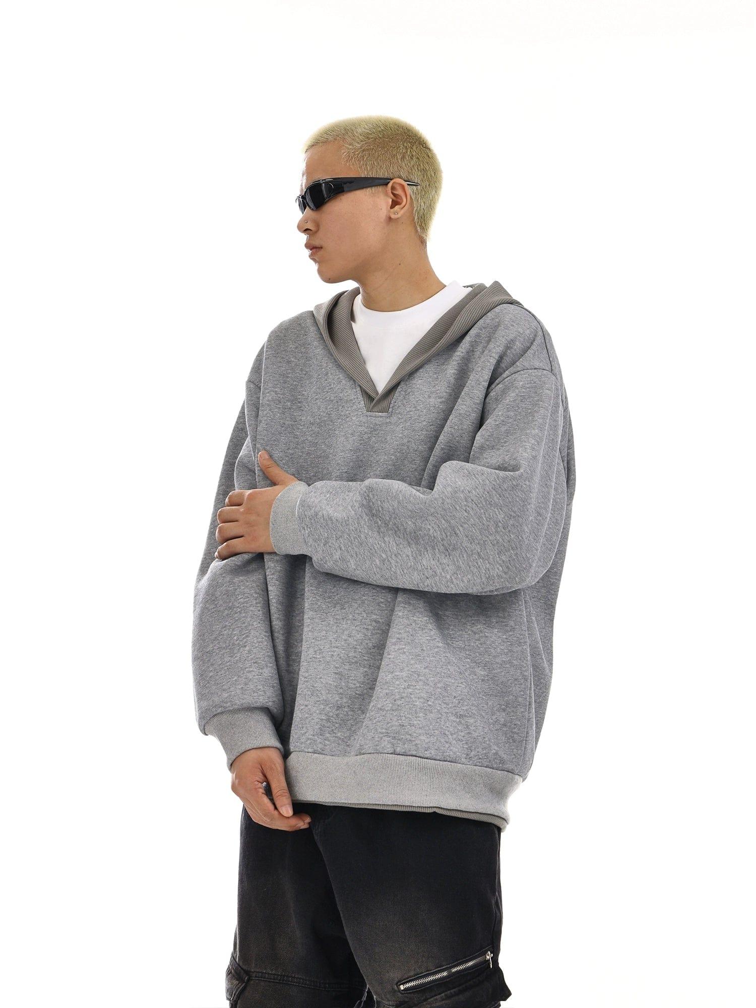RT No. 12116 V-NECK PULLOVER HOODIE Product Image