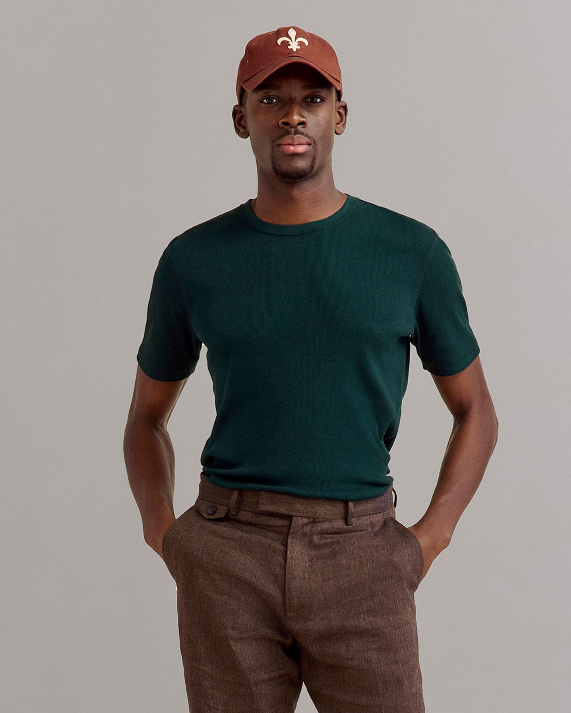 Short Sleeve Rib Crew -  Product Image