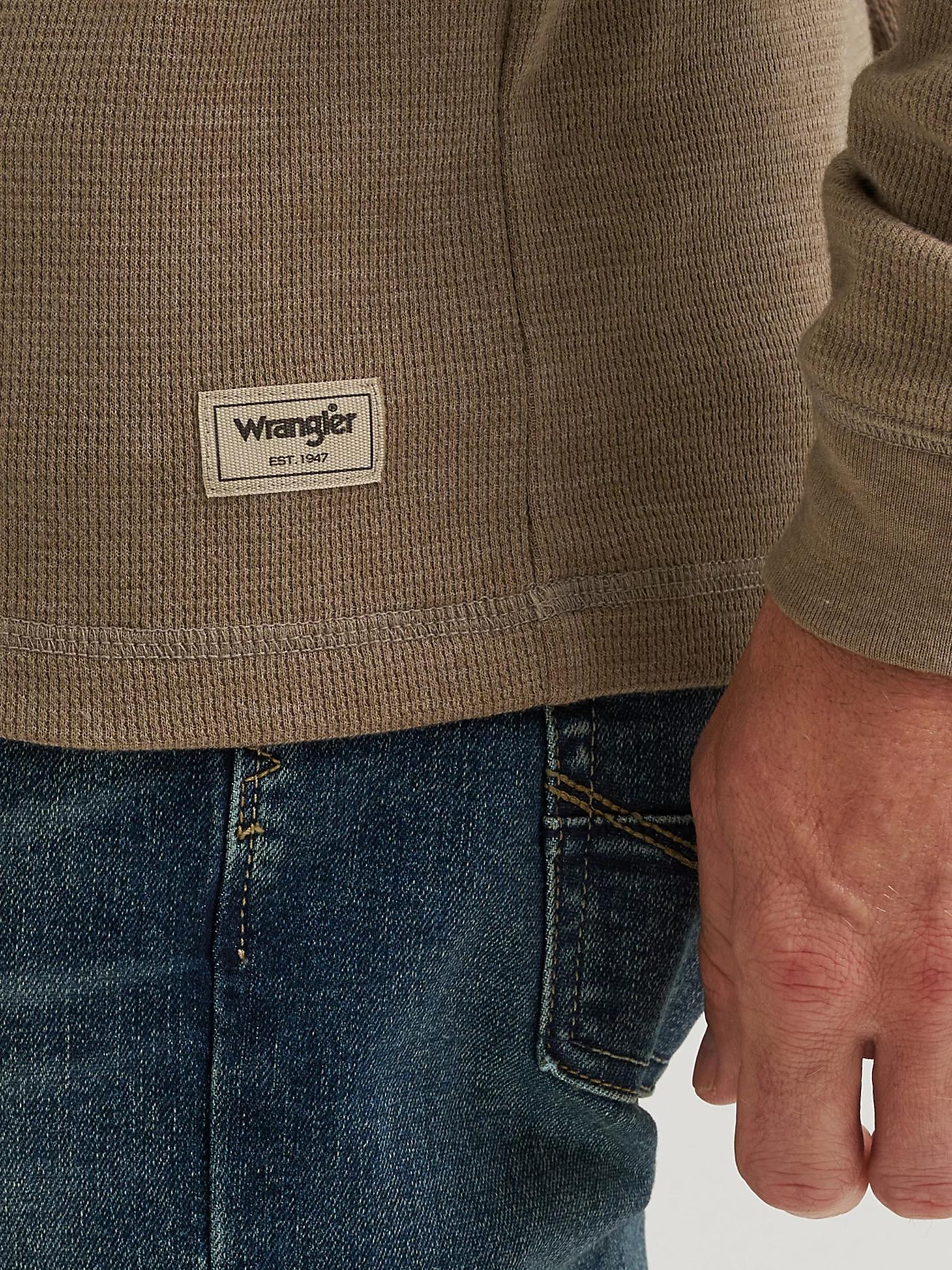 Men's Five Star Premium Waffle Henley in Cub Heather Product Image