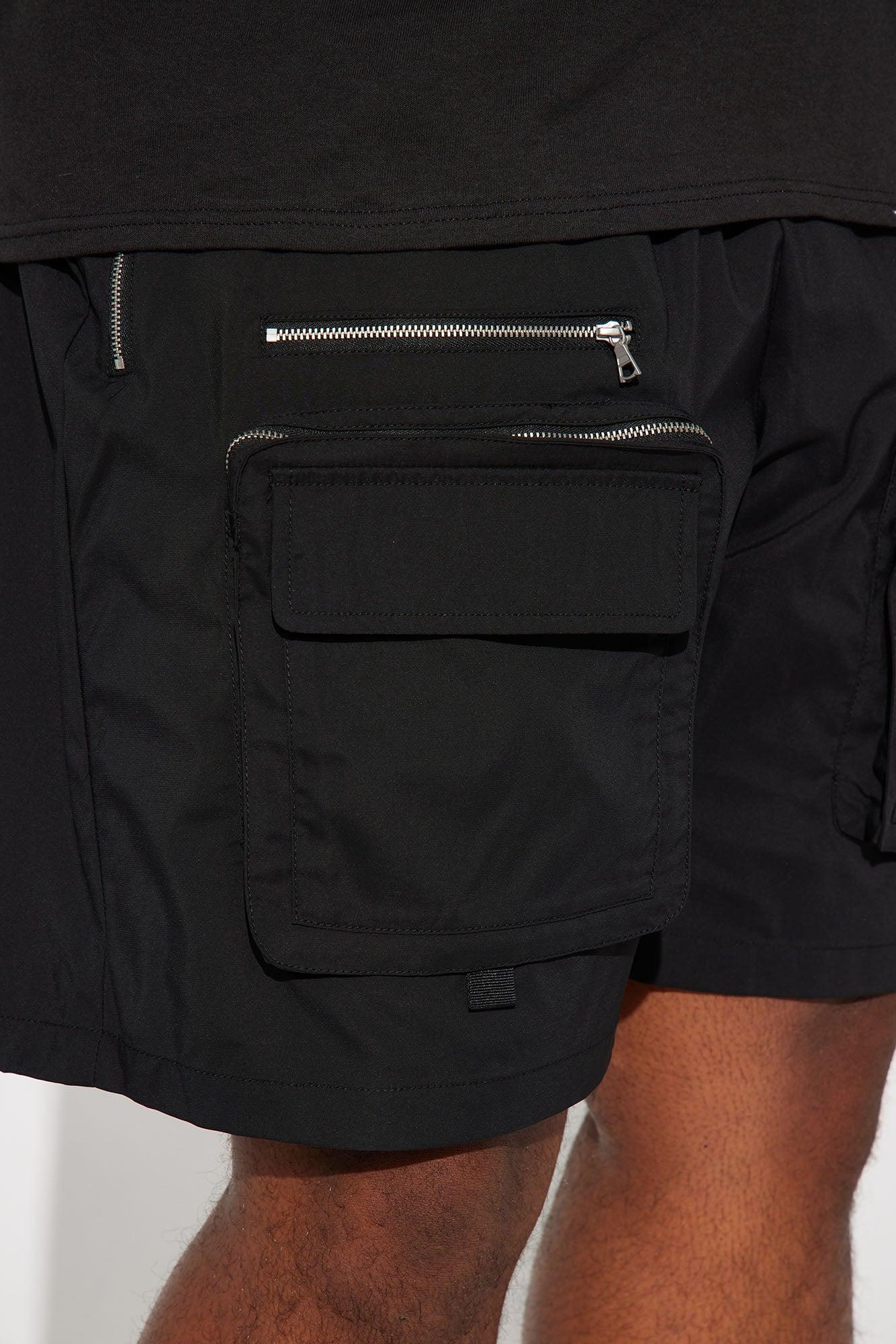 In The Field Relaxed Cargo Shorts - Black Product Image