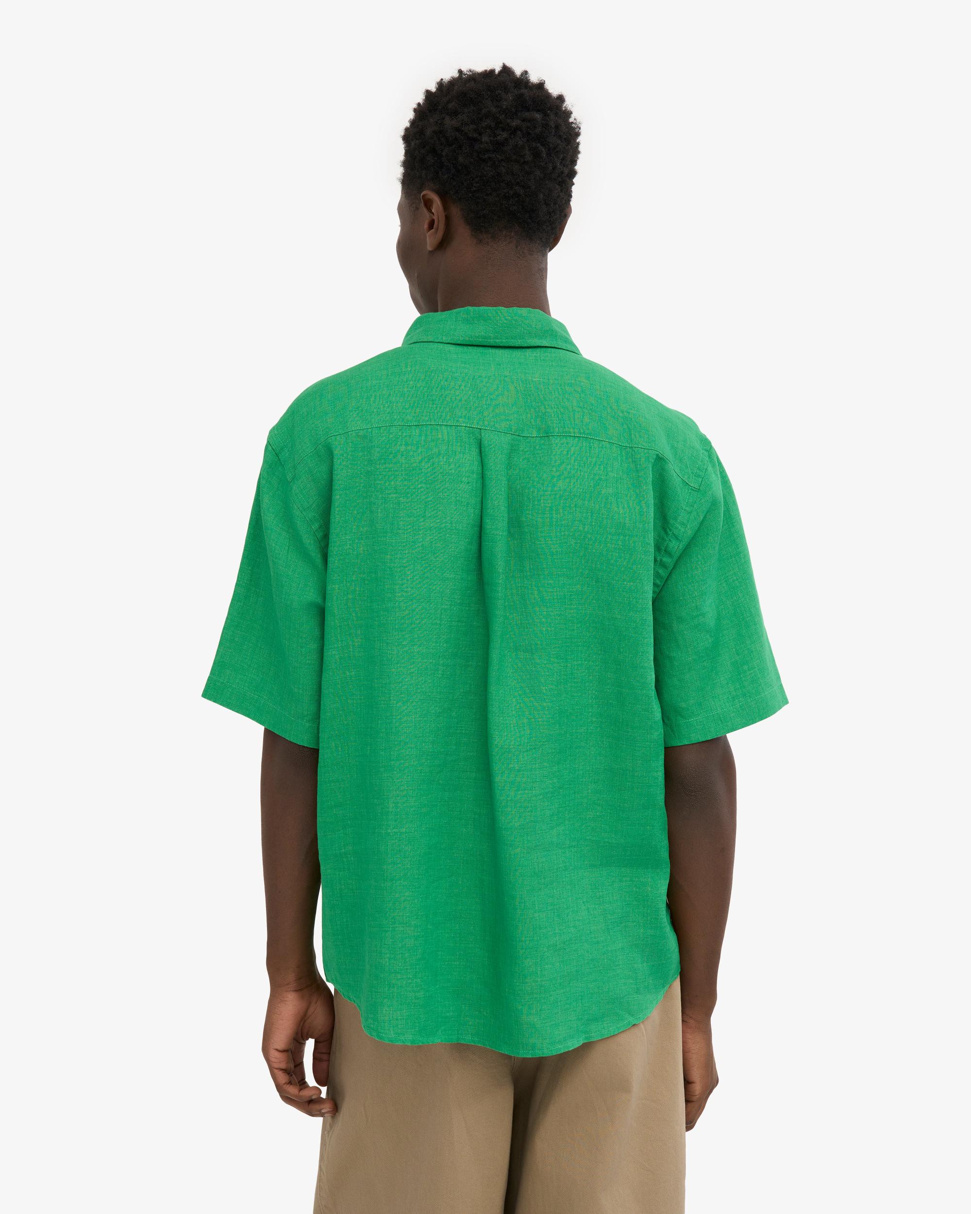 Linen SS Shirt - Kelly Green Product Image