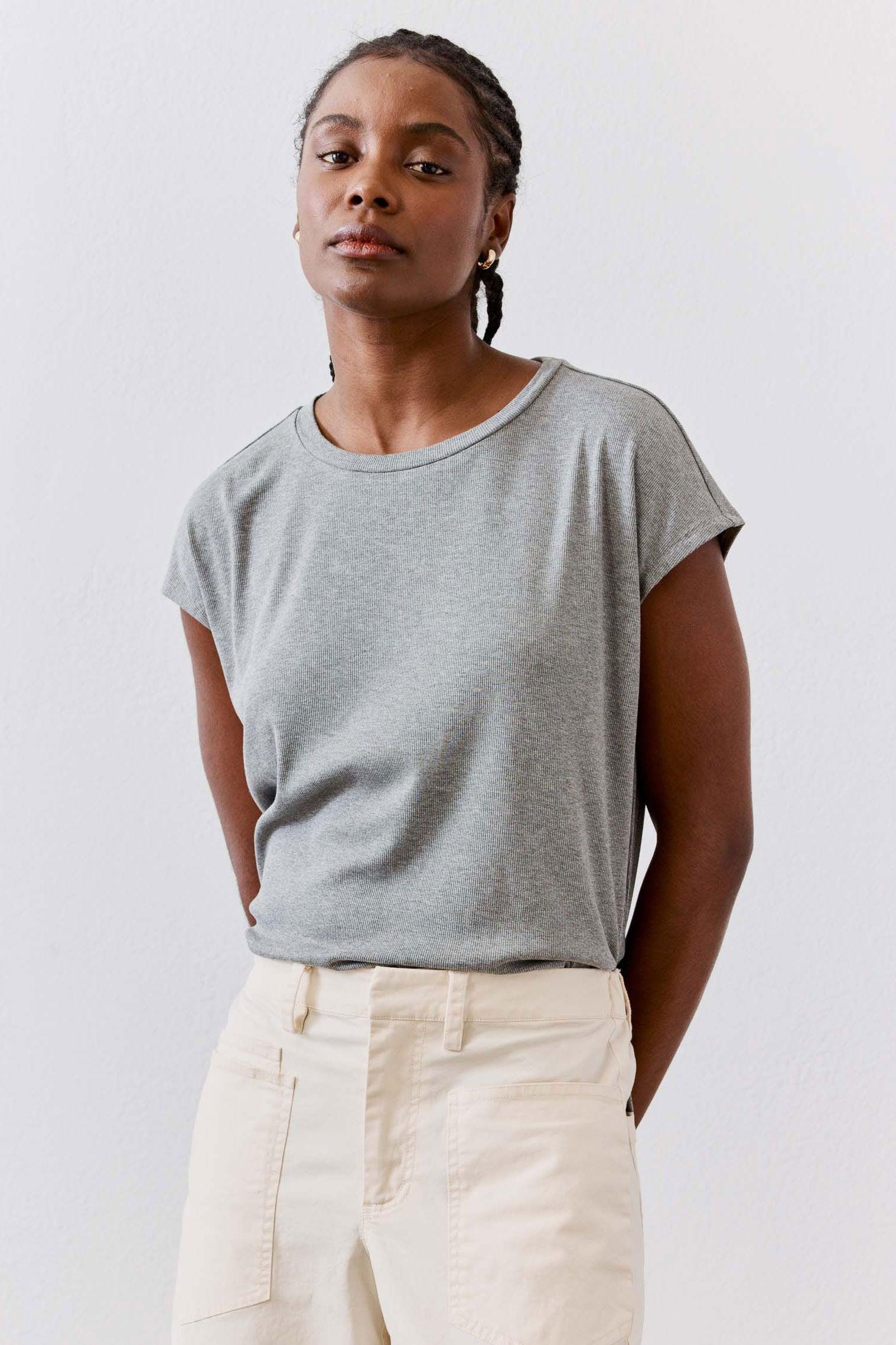 The Ribbed Tuck-In Tee Product Image
