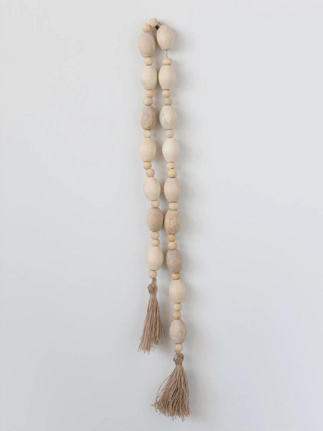 Wood Bead Garland with Tassels Product Image