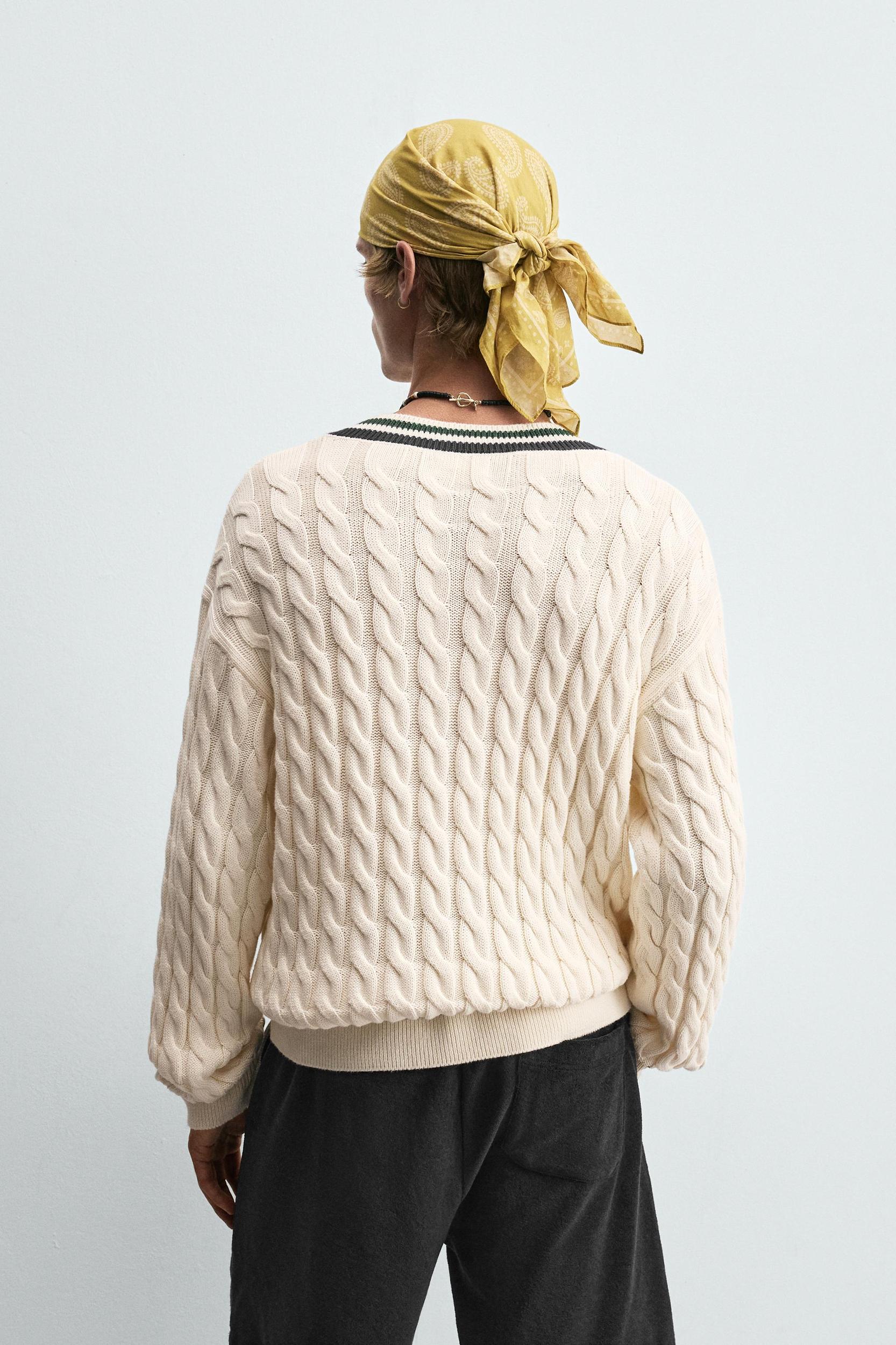 CABLE KNIT SWEATER Product Image