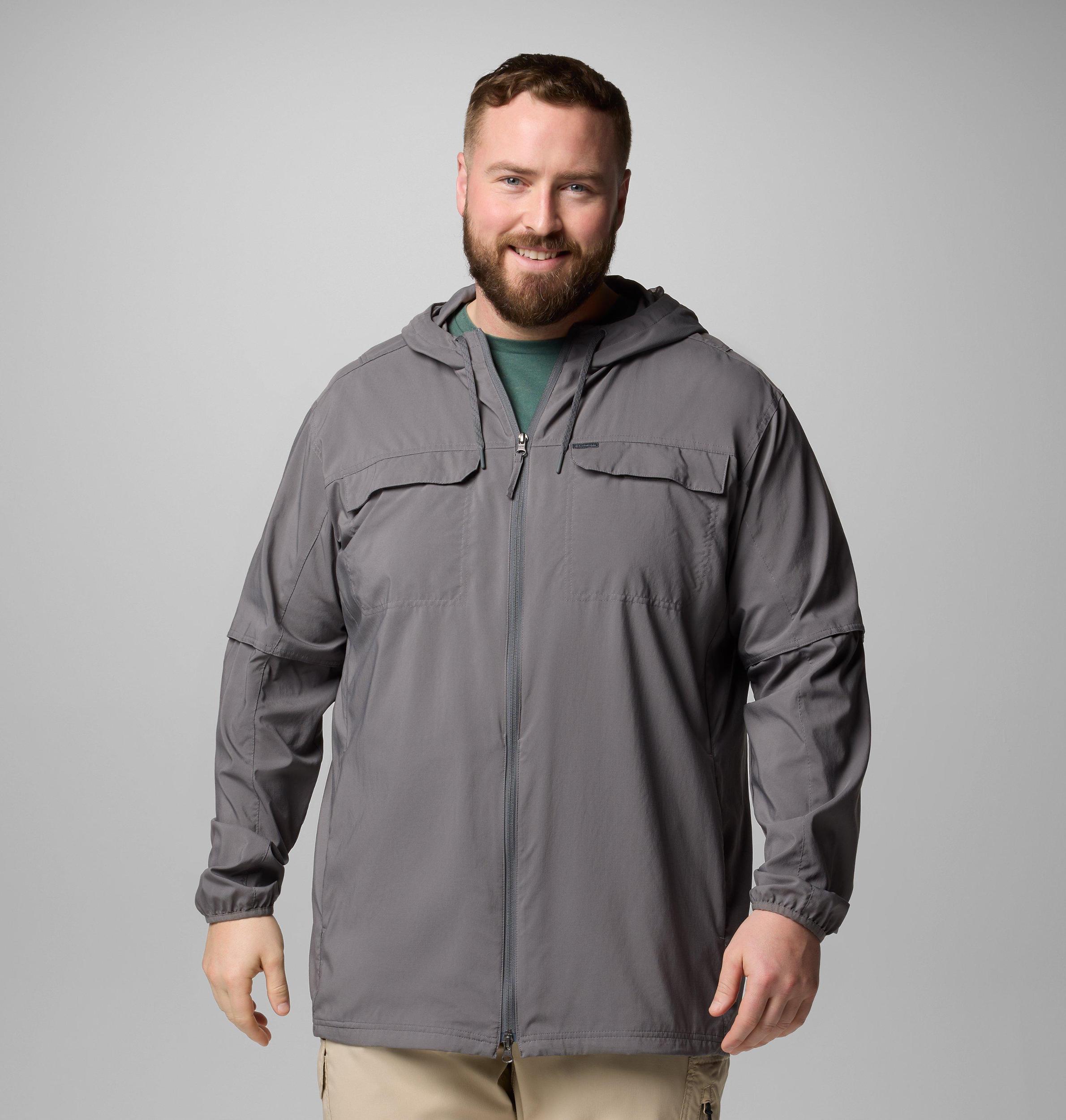 Columbia Mens Skien Valley Hooded Long Sleeve Shirt - Big- Product Image