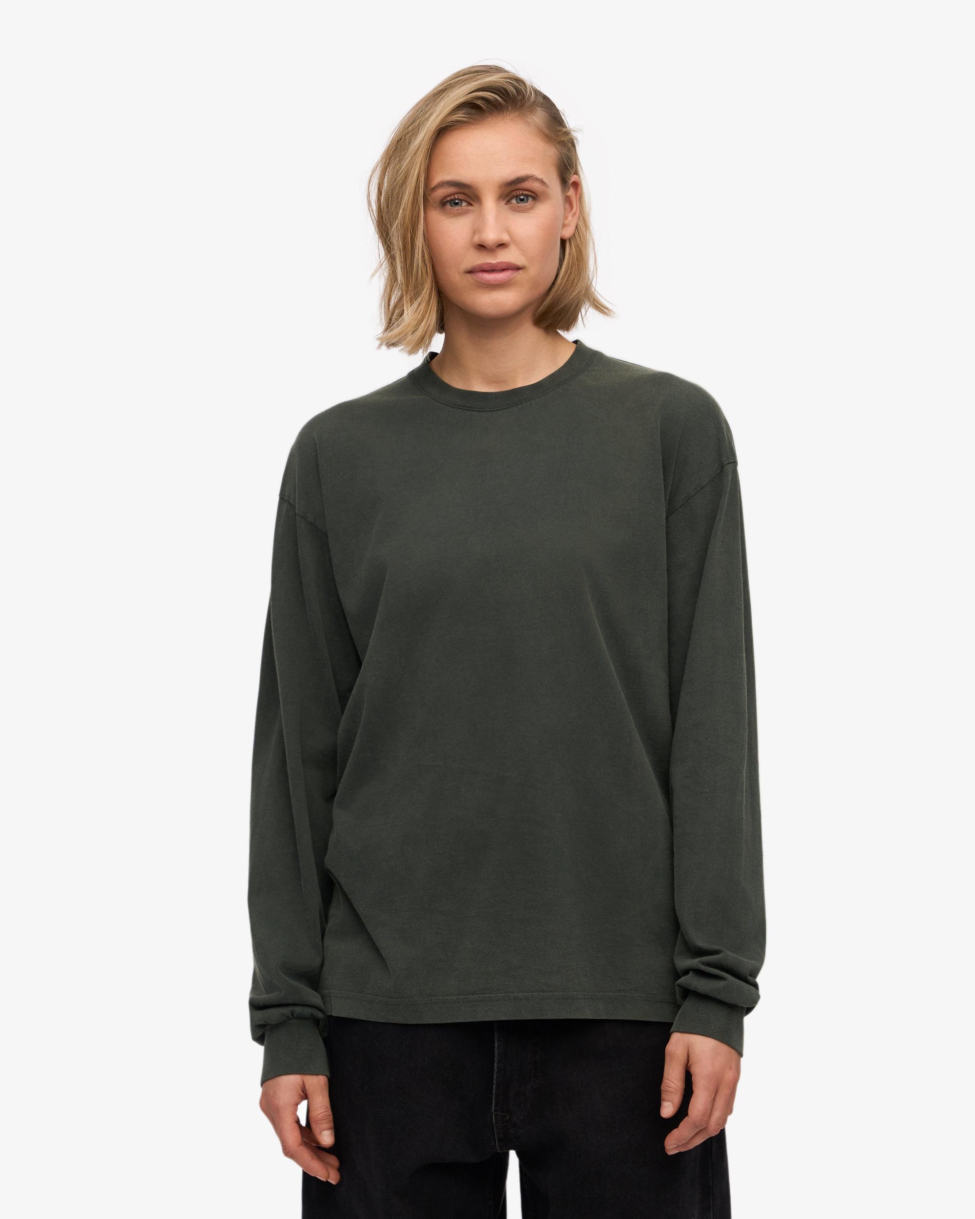 Oversized Organic LS T-Shirt - Midnight Forest Product Image