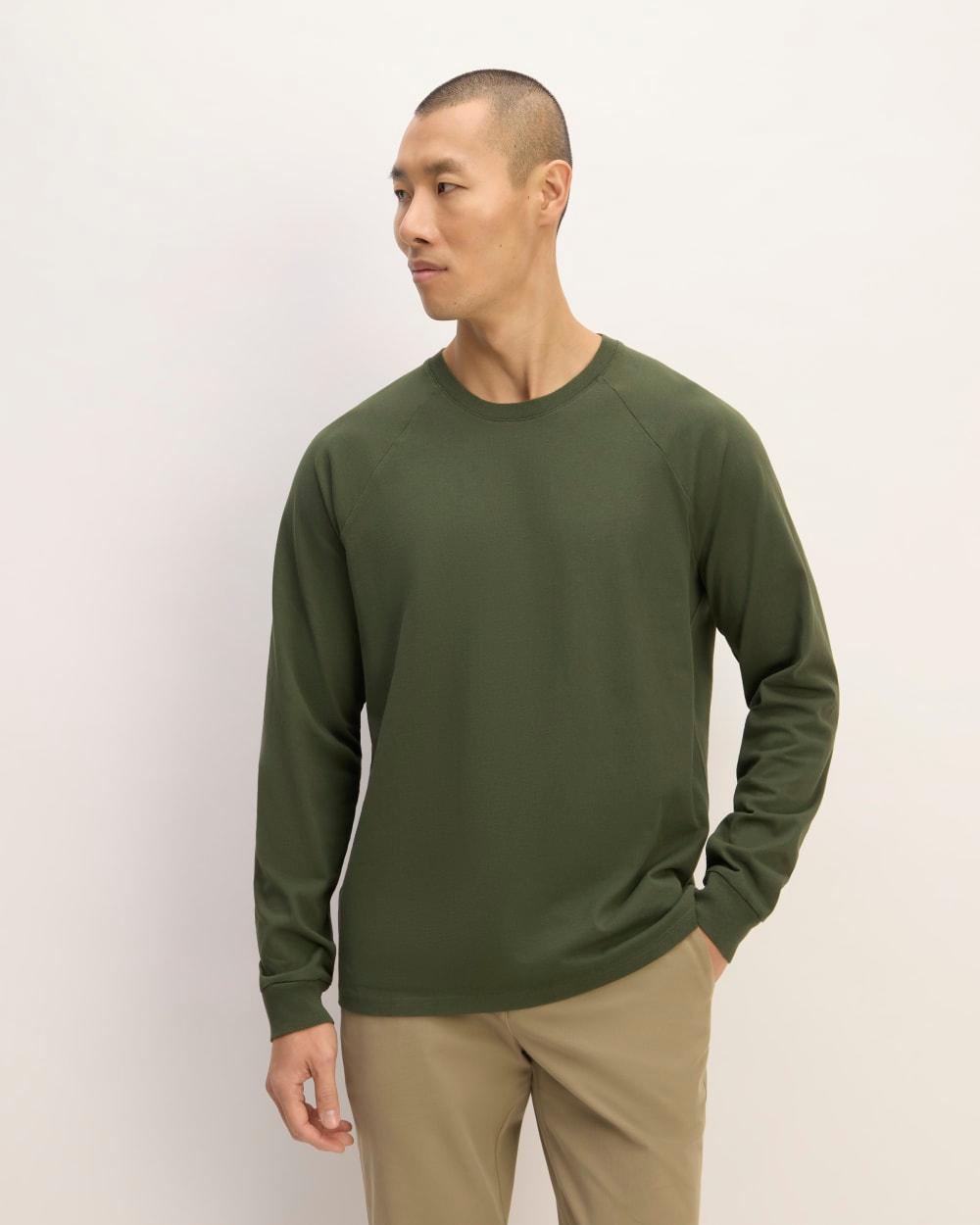 Mens Premium-Weight Long-Sleeve Crew | Uniform T-Shirt by Everlane Product Image