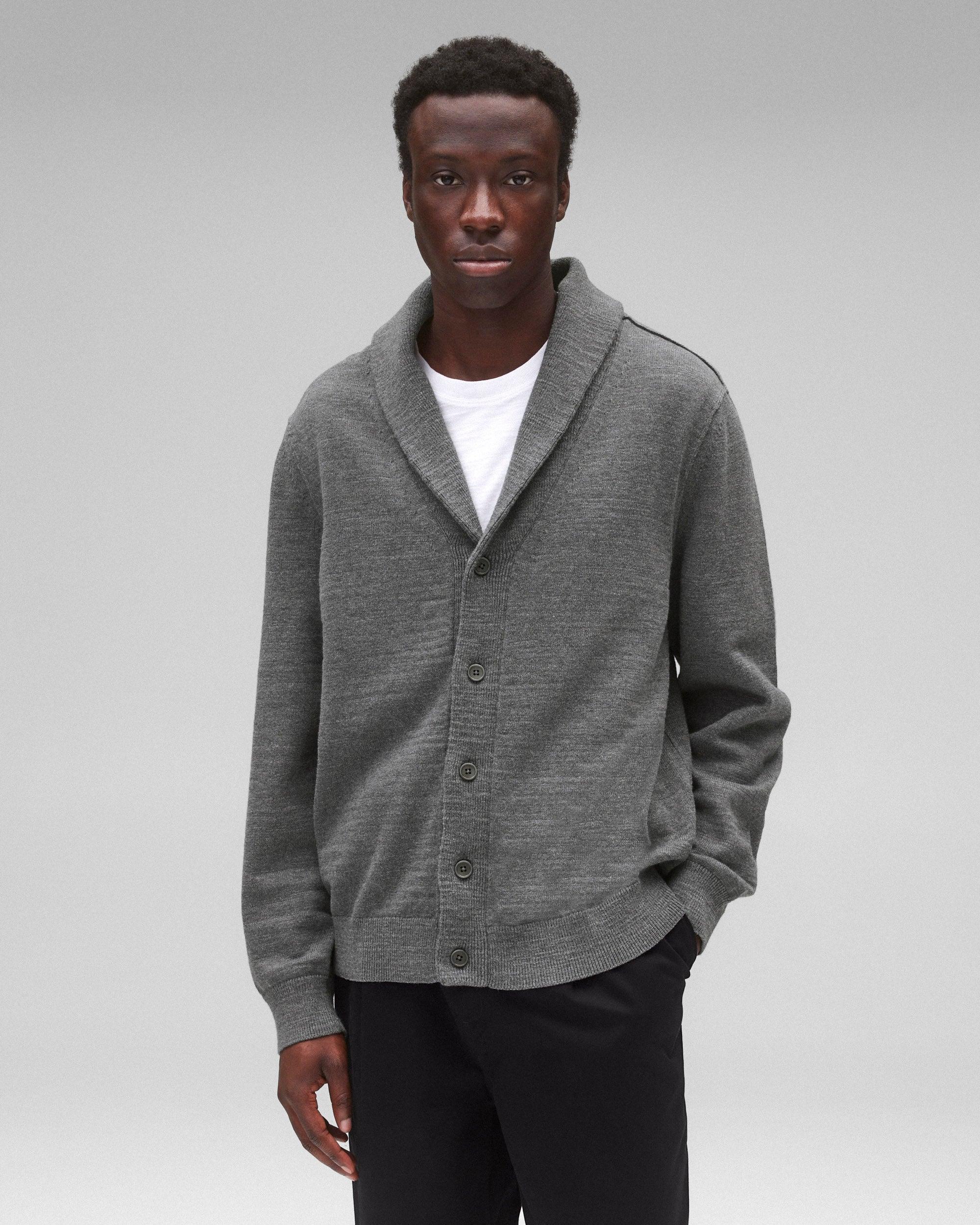 Cotton Slub Laurel Shawl Cardigan Male Product Image