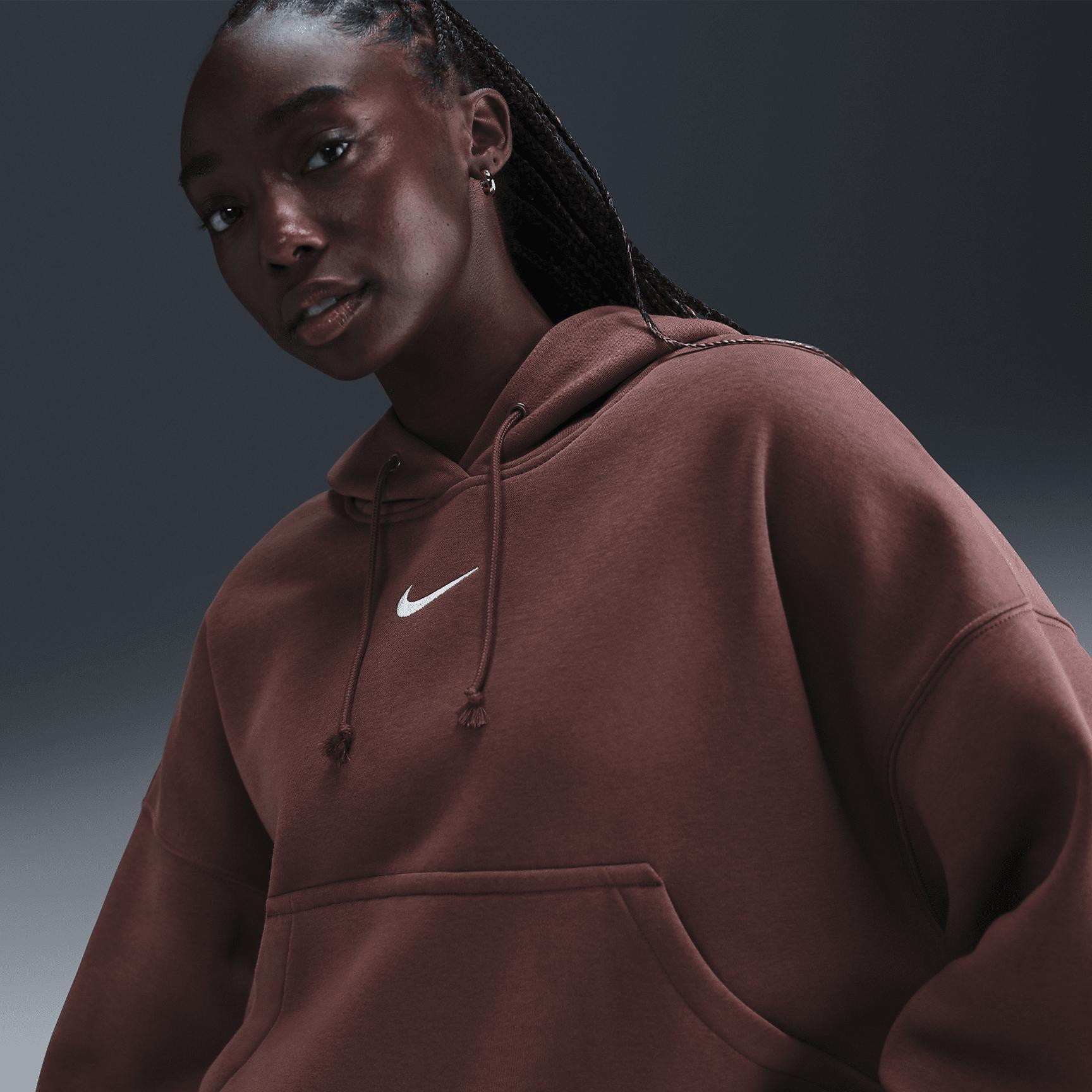 Womens Nike Sportswear Phoenix Fleece Over-Oversized Pullover Hoodie | DQ5858-218 Product Image
