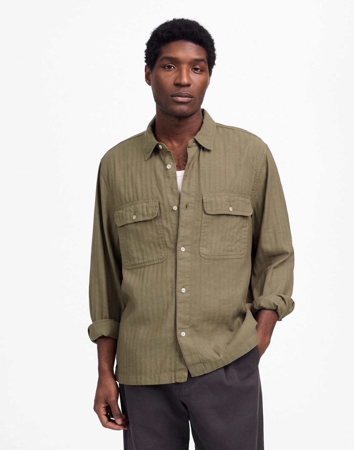 Work Shirt in Cotton-Linen Blend Product Image