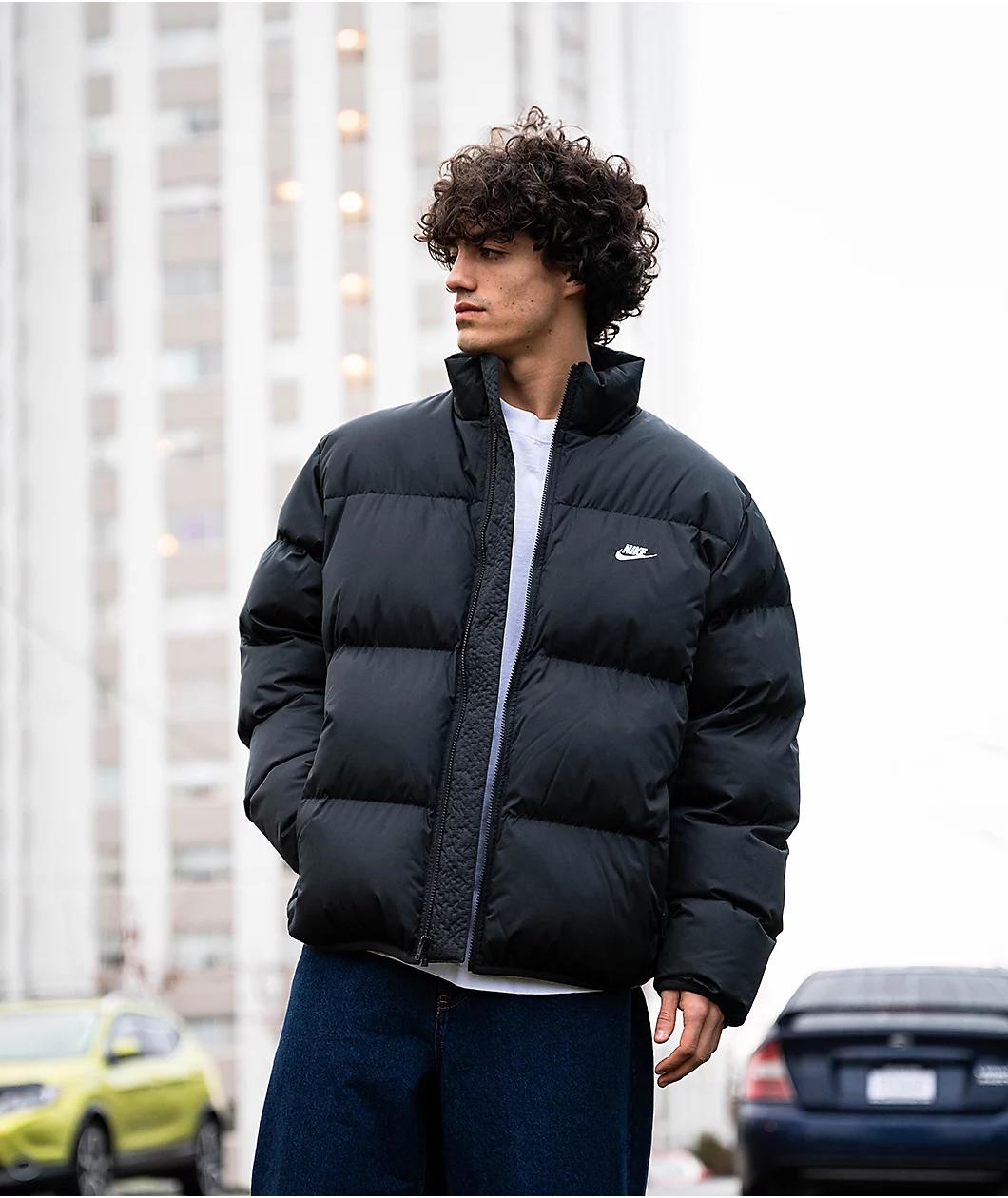 Nike Sportswear Club Black Puffer Jacket Product Image