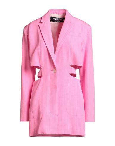 JACQUEMUS Bari Cutout Single-breasted Mini Blazer Dress In Pink Product Image