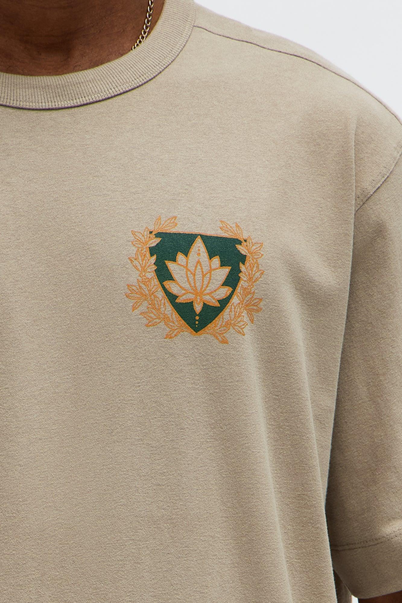 Mindfulness Oversized Short Sleeve Tee - Stone Male Product Image