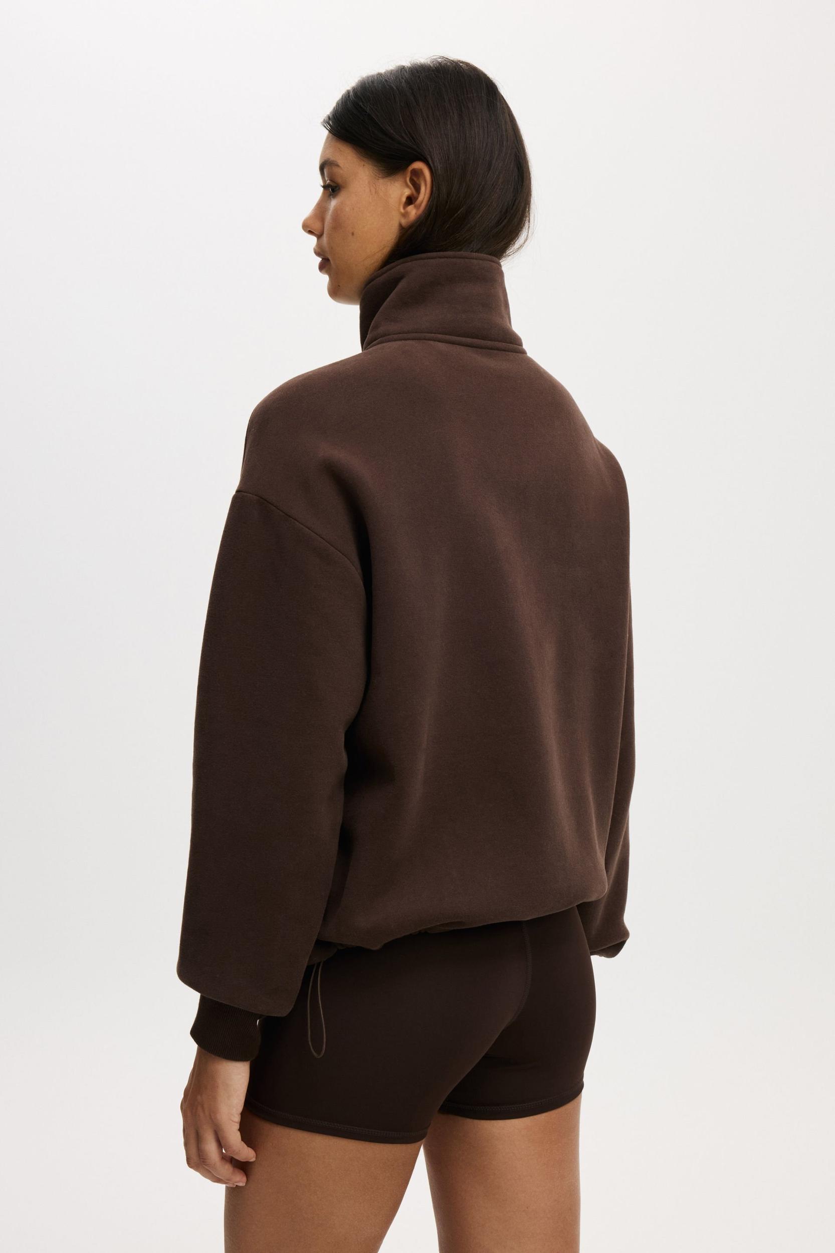 Plush Half Zip Sweatshirt Product Image