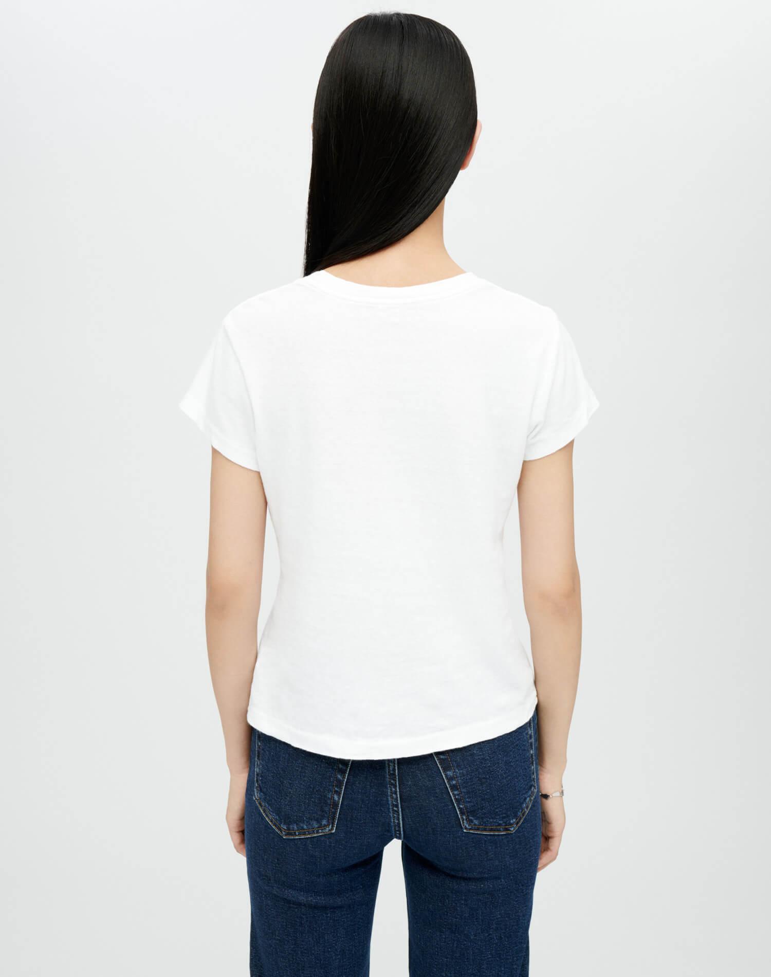 Hanes 1960s Slim Tee - Optic White Female Product Image