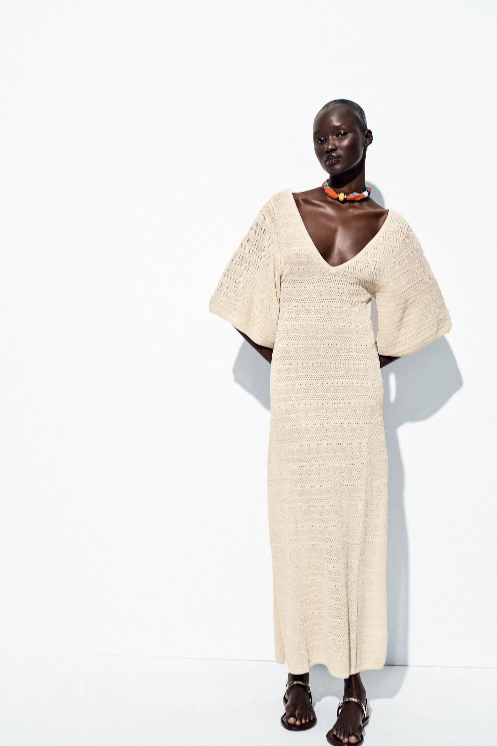 POINTELLE KNIT MAXI DRESS Product Image
