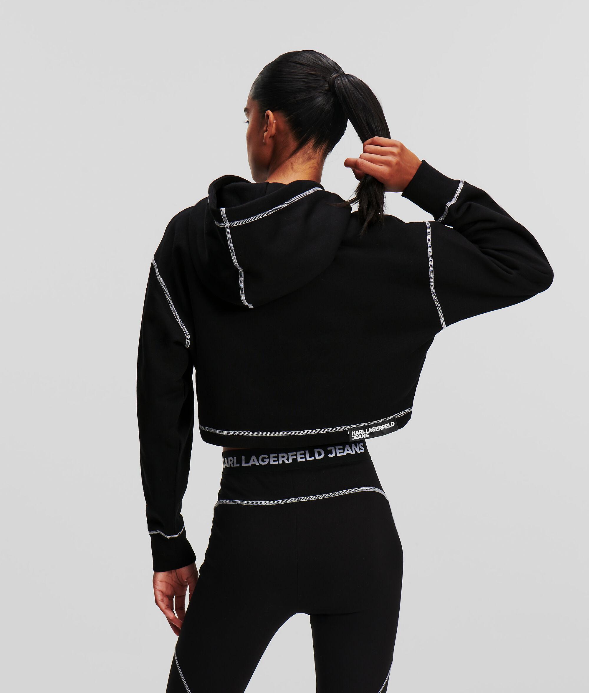 CONTRAST STITCH CROPPED HOODIE Product Image