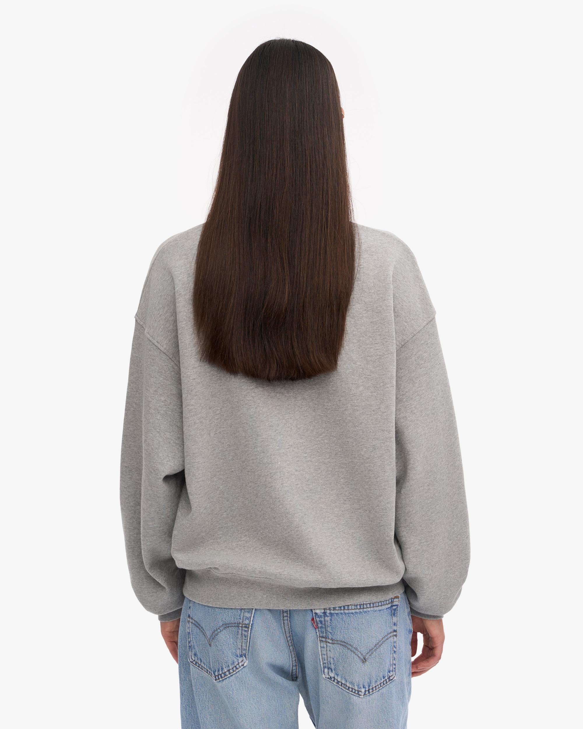 Organic Oversized Crew - Heather Grey Product Image